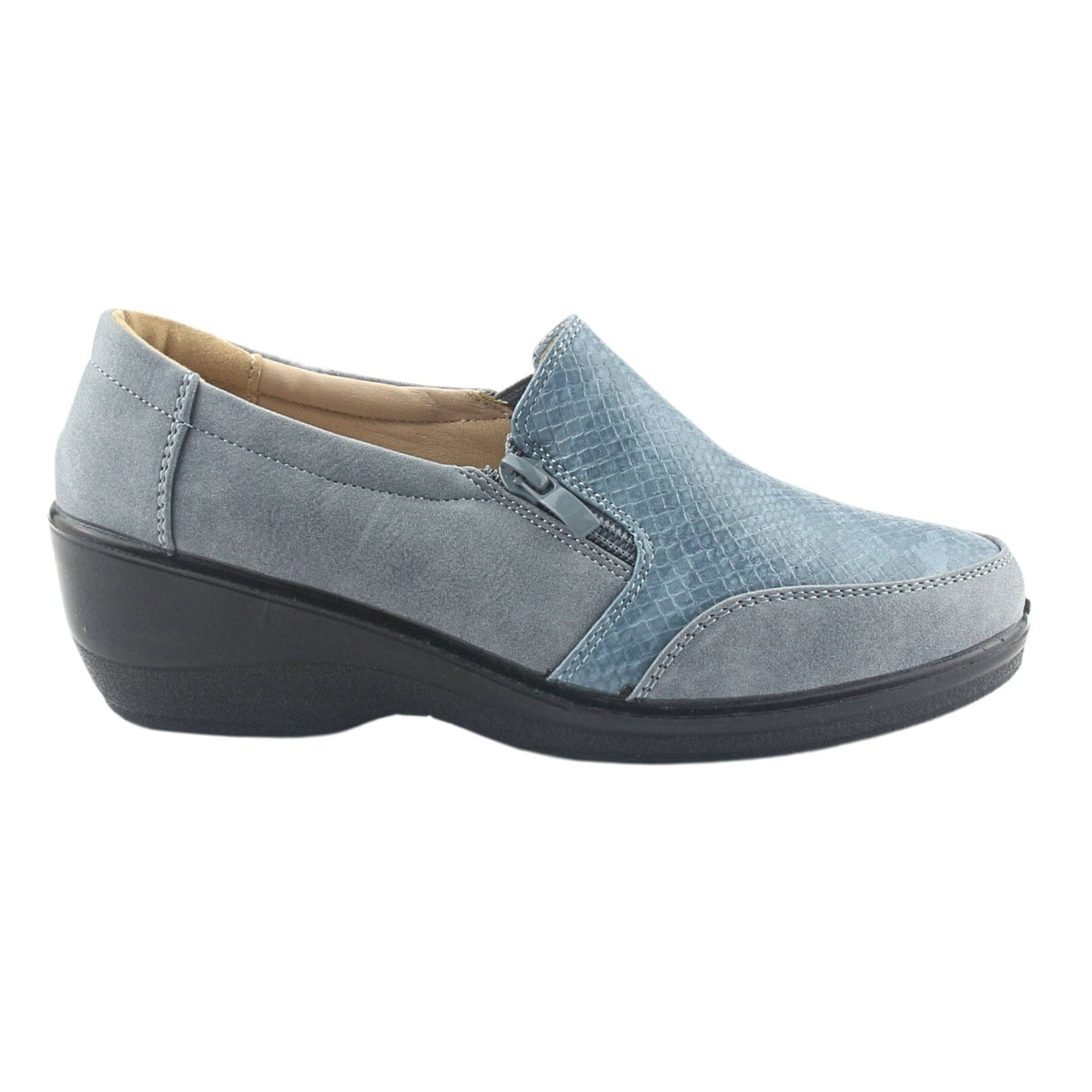 Zapato Chalada Mujer Zlat-2 Azul Casual Zapatos Taco Chalada 