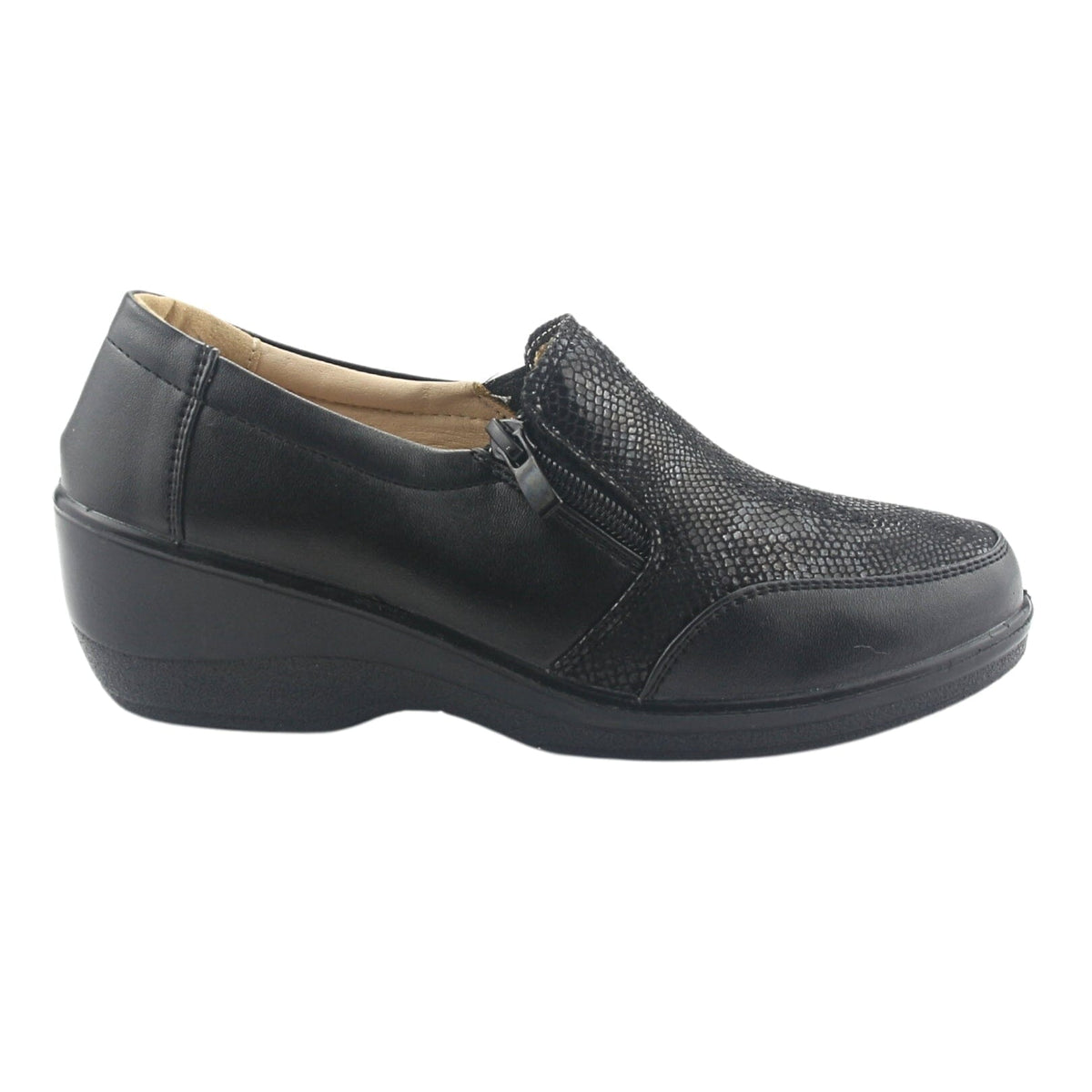 Zapato Chalada Mujer Zlat-2 Negro Casual Zapatos Taco Chalada 