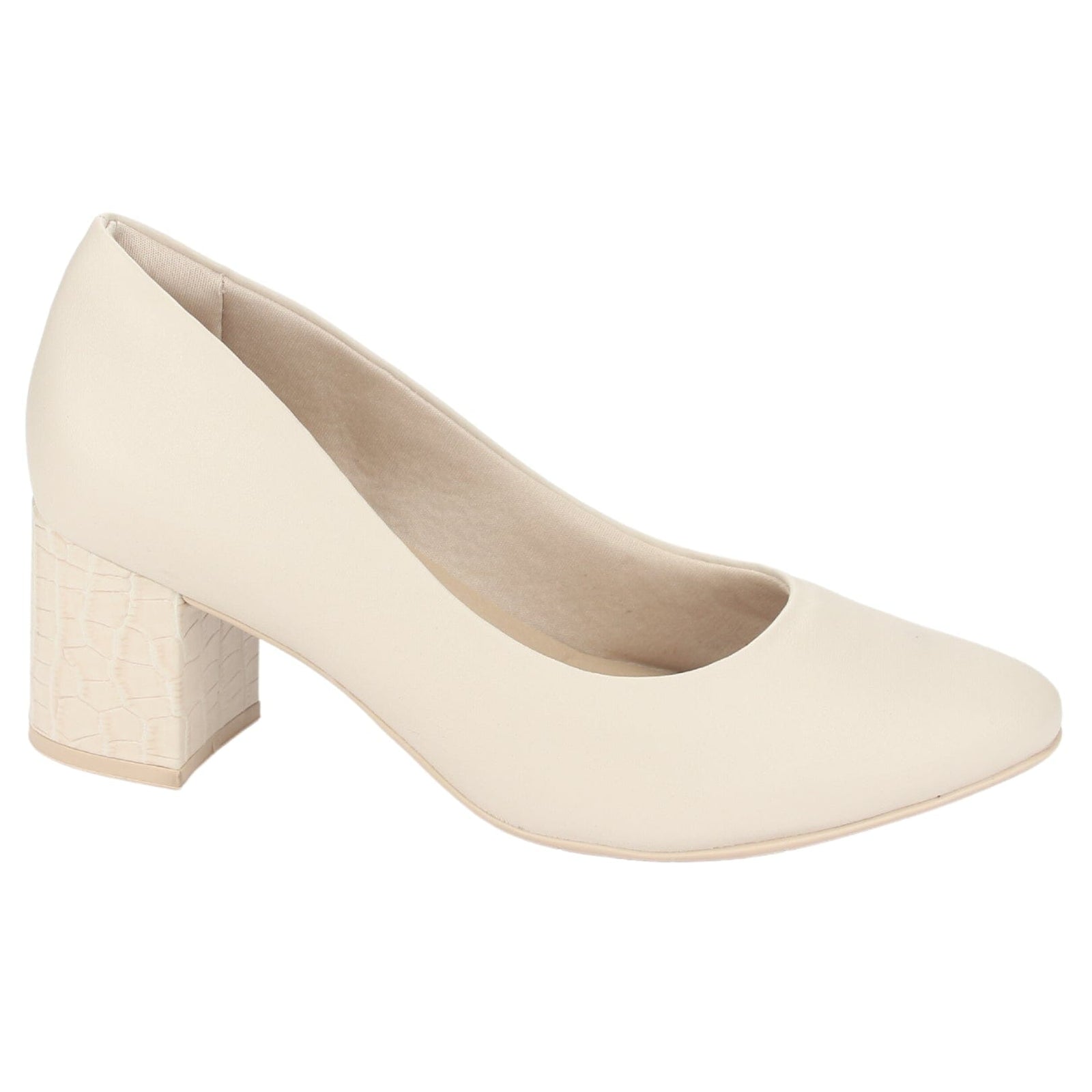 Zapato Comfortflex Mujer 2354401 Beige Casual Tacones Altos Comfortflex 