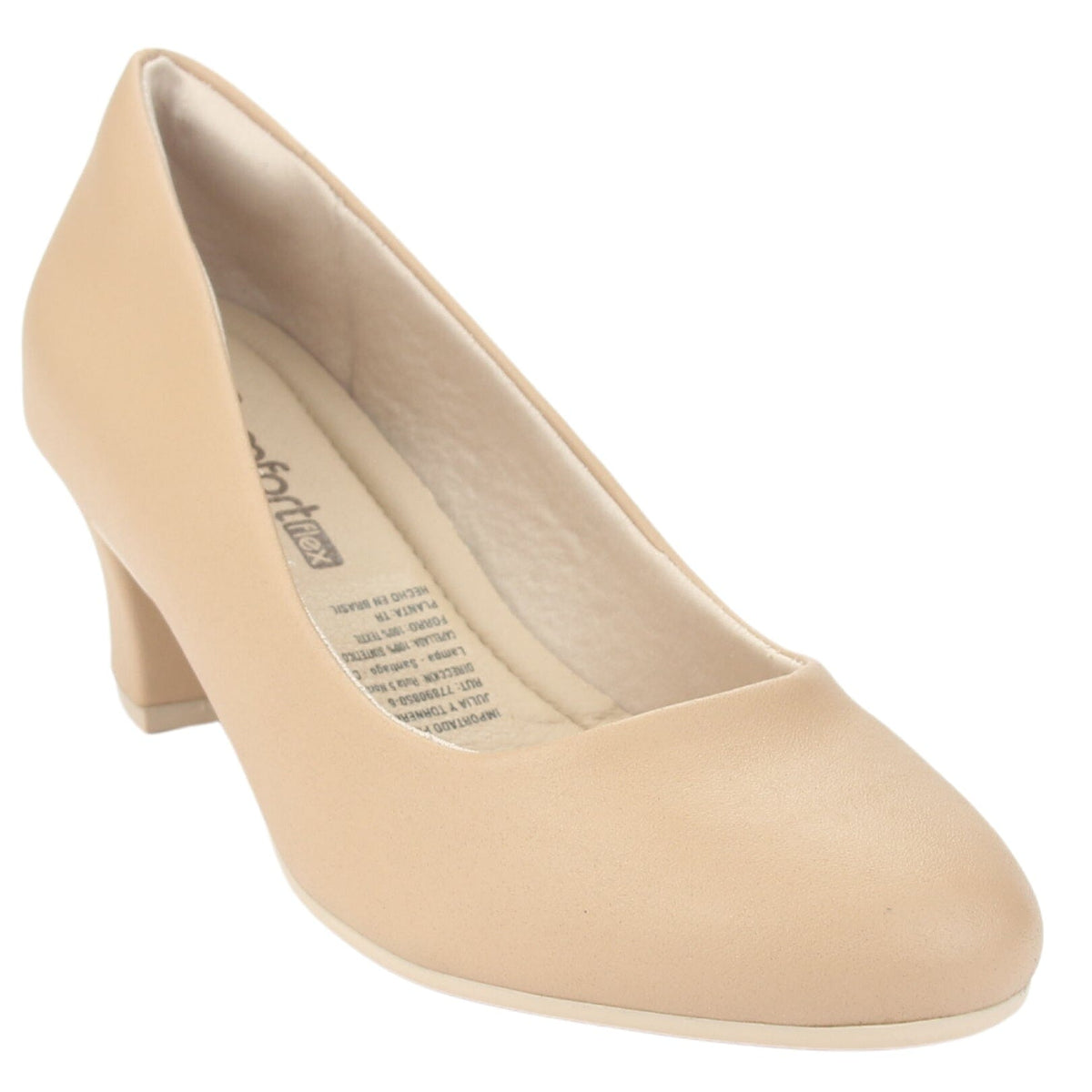 Zapato Comfortflex Mujer 2397401 Beige Casual Tacones Altos Comfortflex 