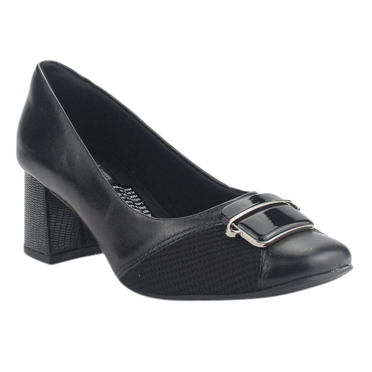 Zapato Comfortflex Mujer 2475302 Negro Casual Tacones Altos Comfortflex 