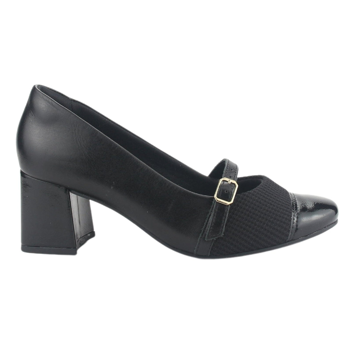 Zapato Comfortflex Mujer 2475303 Negro Casual Tacones Altos Comfortflex 