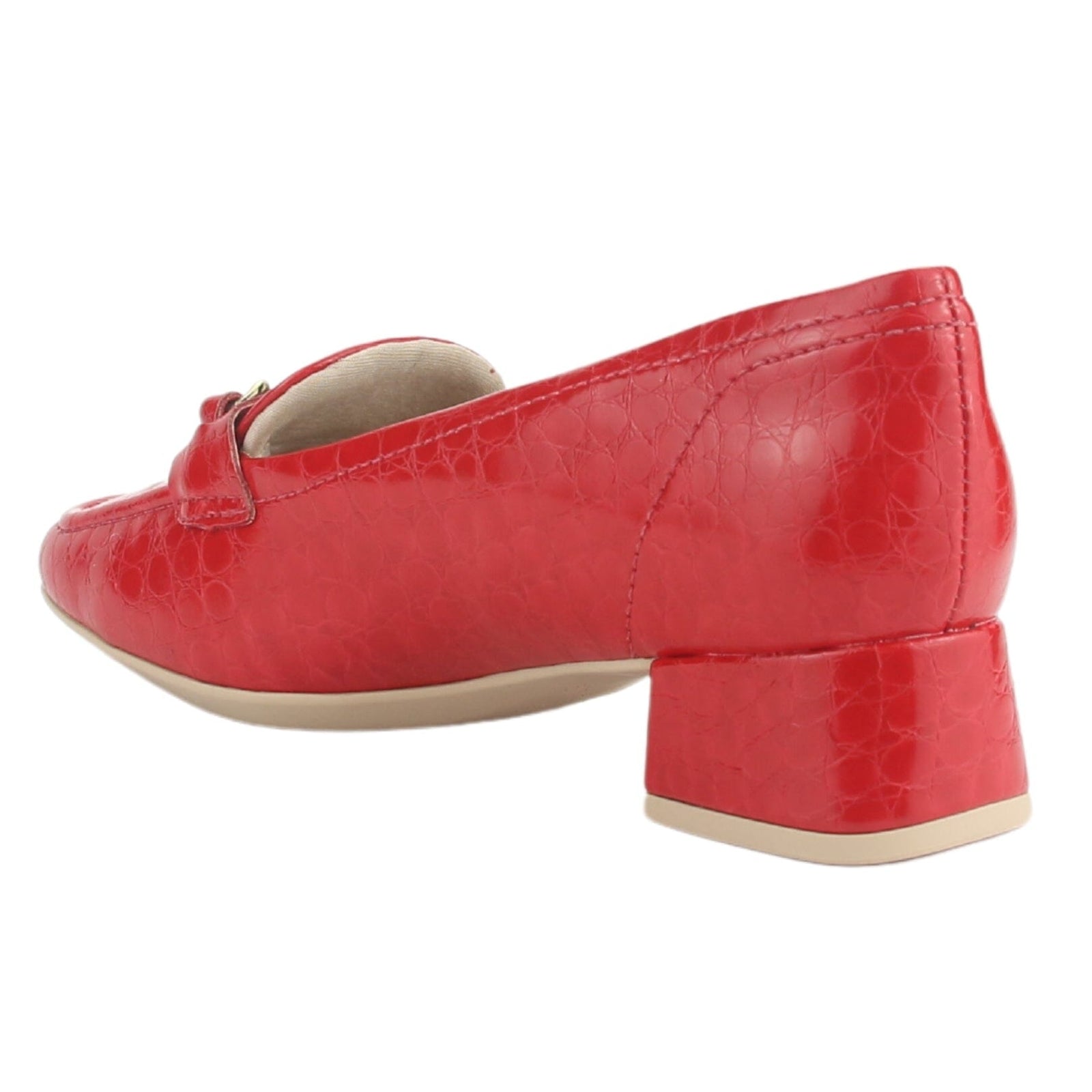 Zapato Comfortflex Mujer 2495304 Rojo Casual Tacones Bajos Comfortflex 