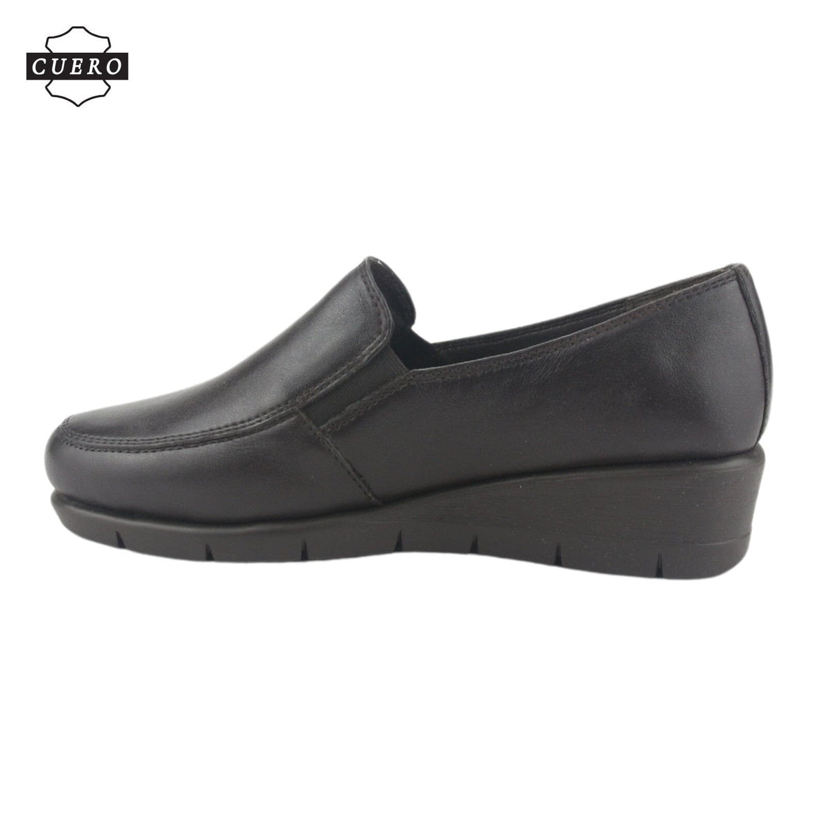 Zapato de Cuero Chalada Mujer Calafate-1 Marron Casual Mocasines Taco Chalada 