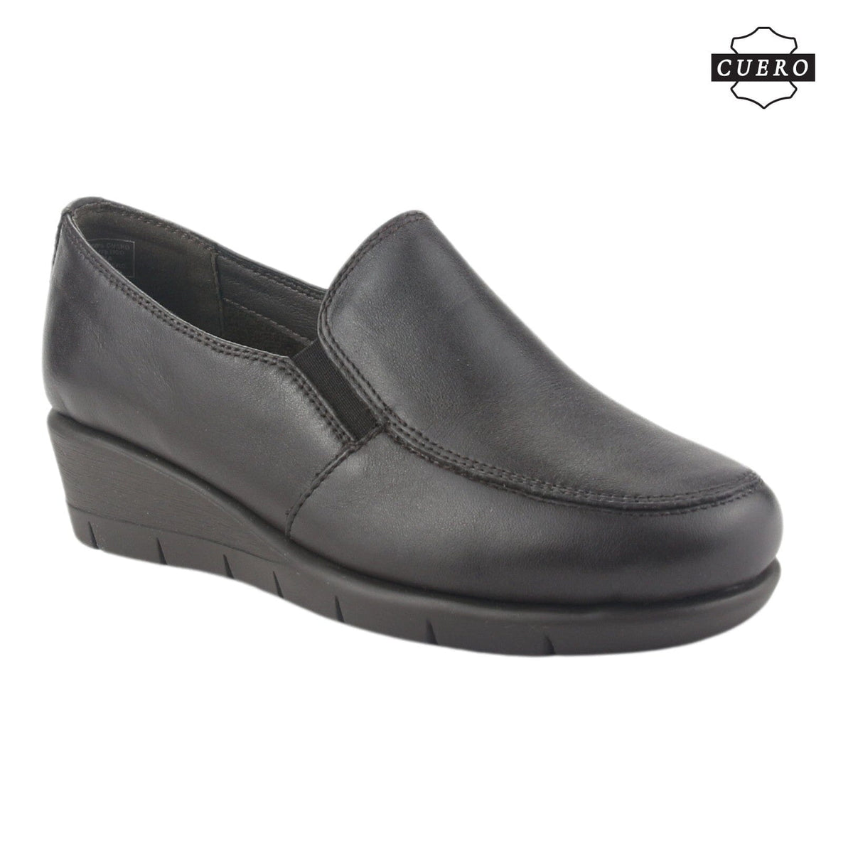 Zapato de Cuero Chalada Mujer Calafate-1 Marron Casual Mocasines Taco Chalada 