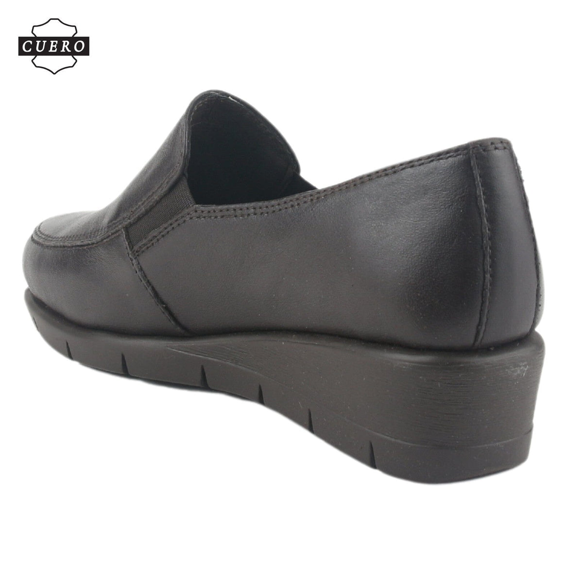 Zapato de Cuero Chalada Mujer Calafate-1 Marron Casual Mocasines Taco Chalada 