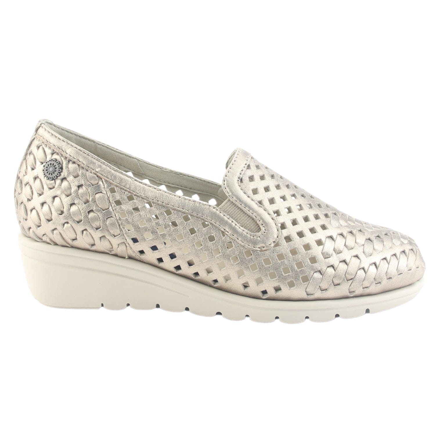 Zapato de Cuero Chalada Mujer Crose-1 Dorado Casual Zapatos Planos Comfort Chalada 