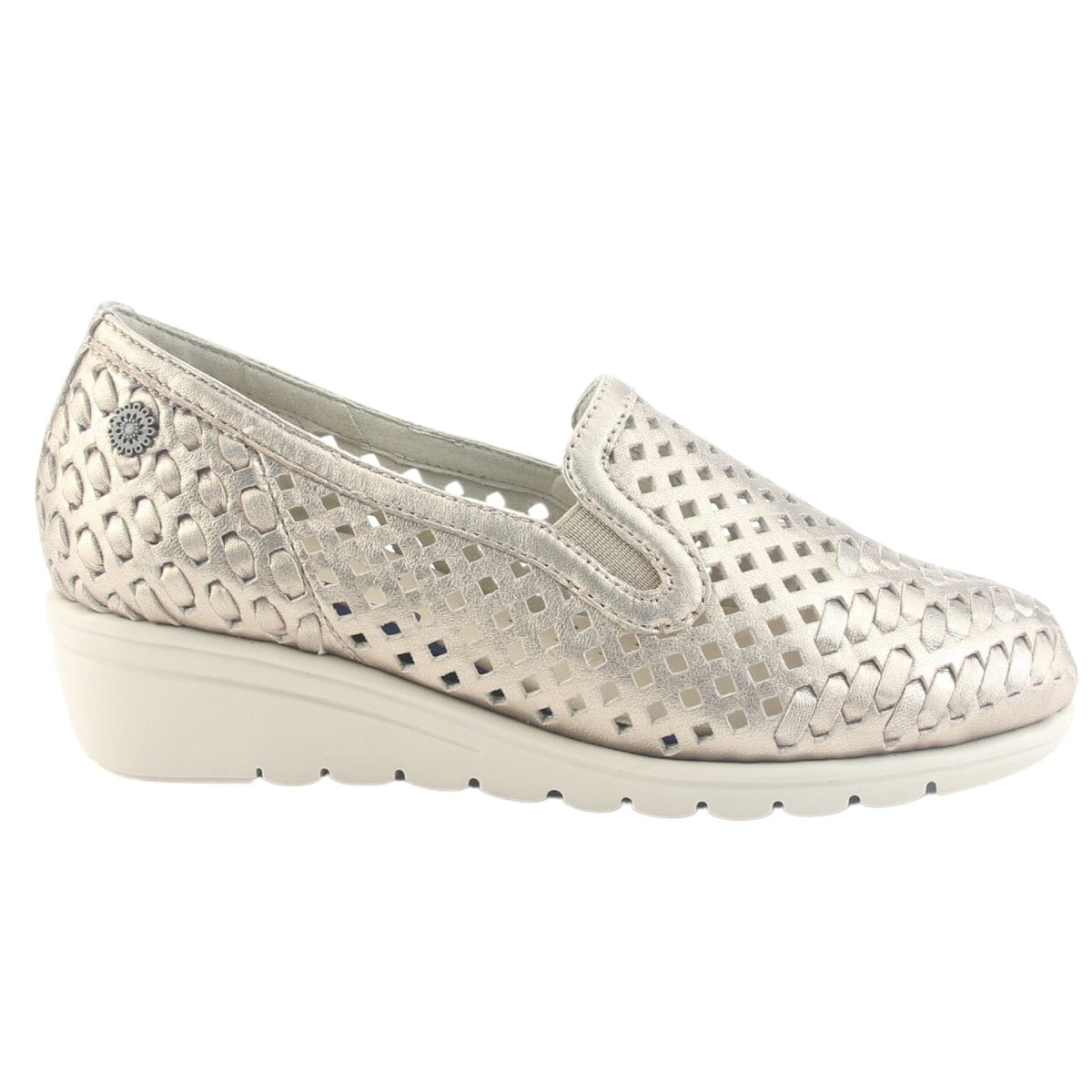 Zapato de Cuero Chalada Mujer Crose-1 Dorado Casual Zapatos Planos Comfort Chalada 