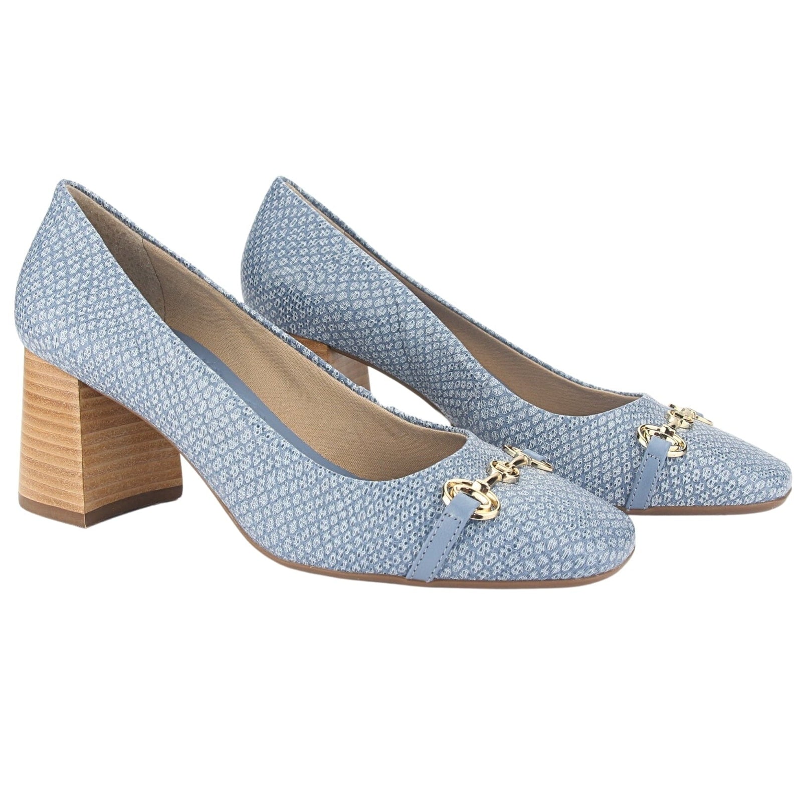 Zapato Jorgebischoff Mujer J10764029 Azul Casual Zapatos Taco Jorge Bischoff 