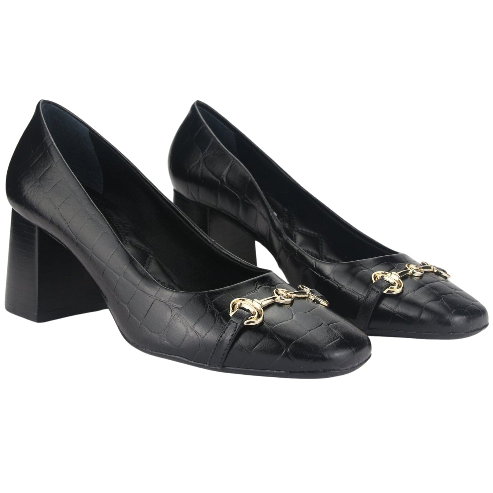 Zapato Jorgebischoff Mujer J10764029 Negro Casual Zapatos Taco Jorge Bischoff 