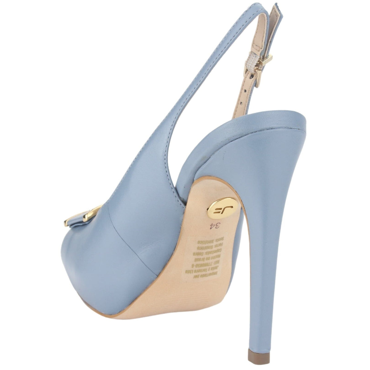 Zapato Jorgebischoff Mujer J13983018 Azul Casual Sandalias Taco Jorge Bischoff 