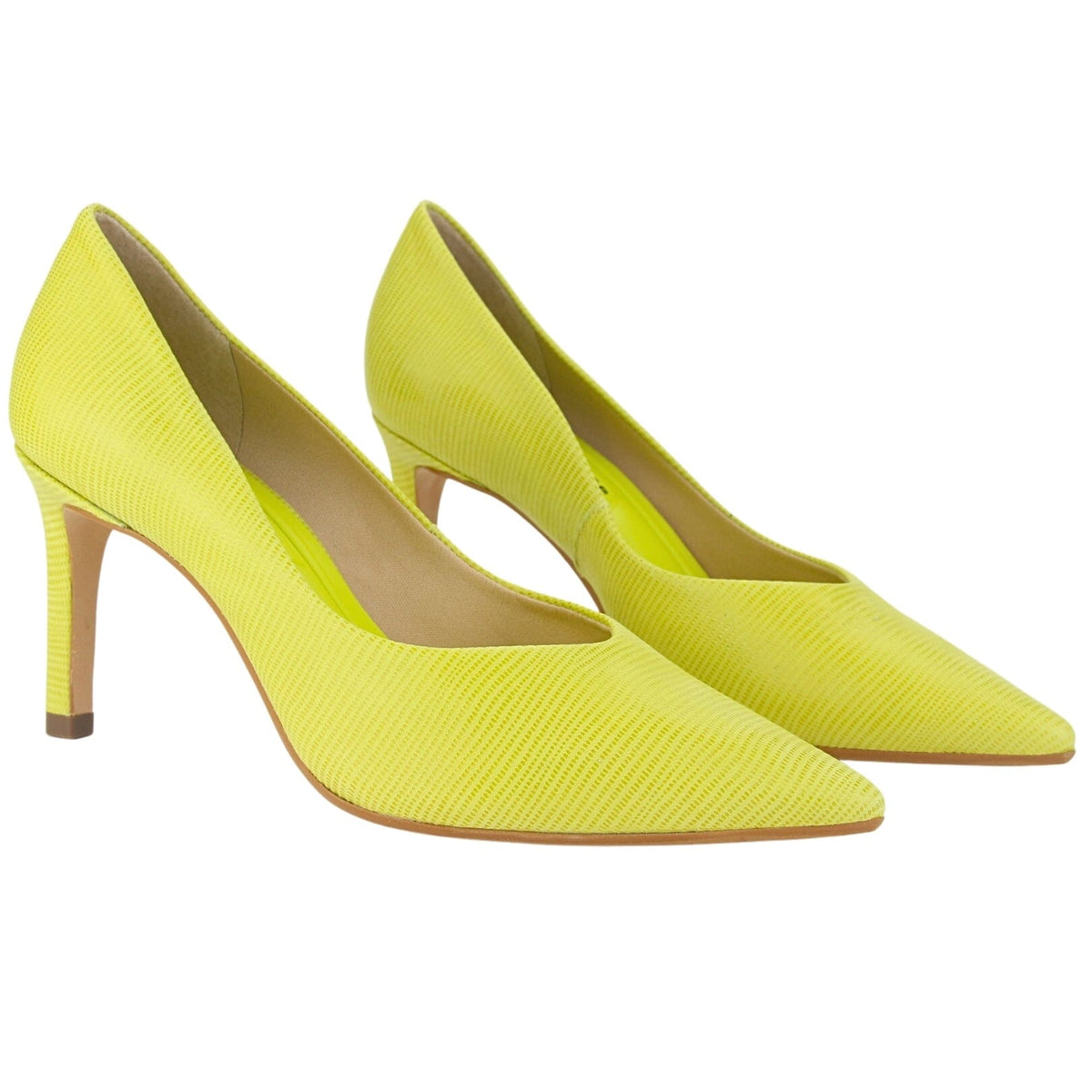 Zapato Jorgebischoff Mujer J18134001 Amarillo Casual Zapatos Taco Jorge Bischoff 