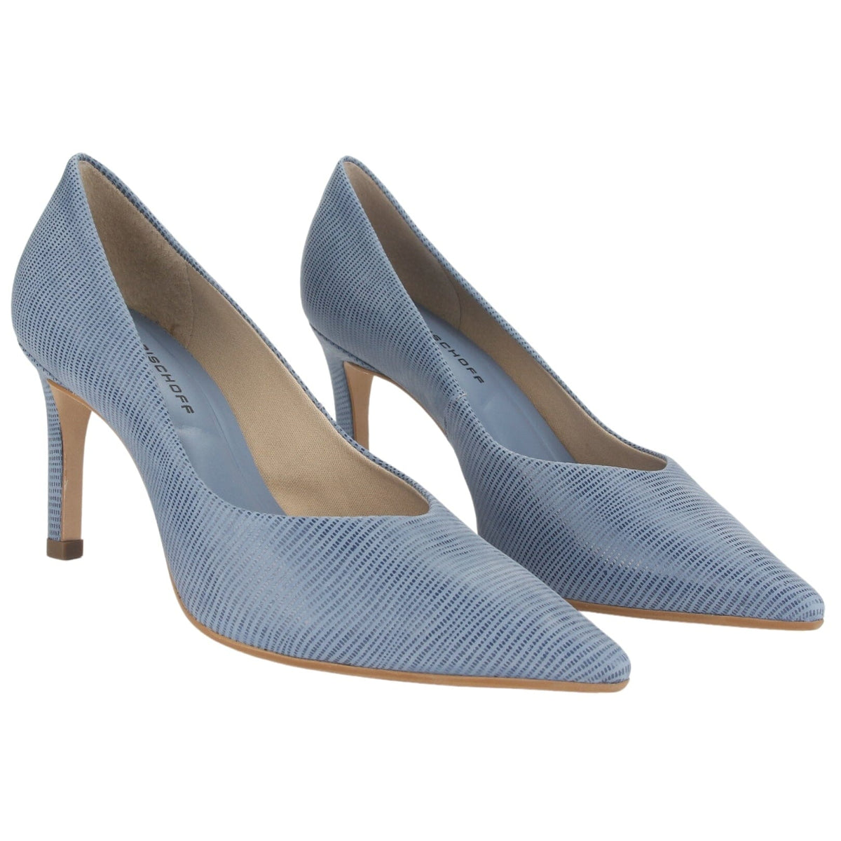 Zapato Jorgebischoff Mujer J18134001 Azul Casual Zapatos Taco Jorge Bischoff 