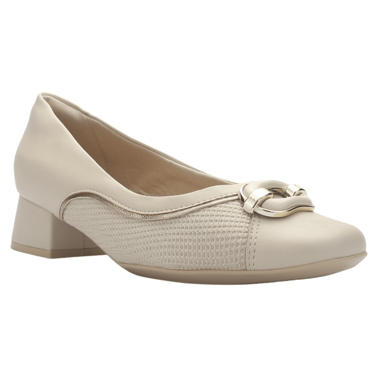 Zapato Mujer Beige Comfortflex 2595404 Casual Tacones Bajos Comfortflex 
