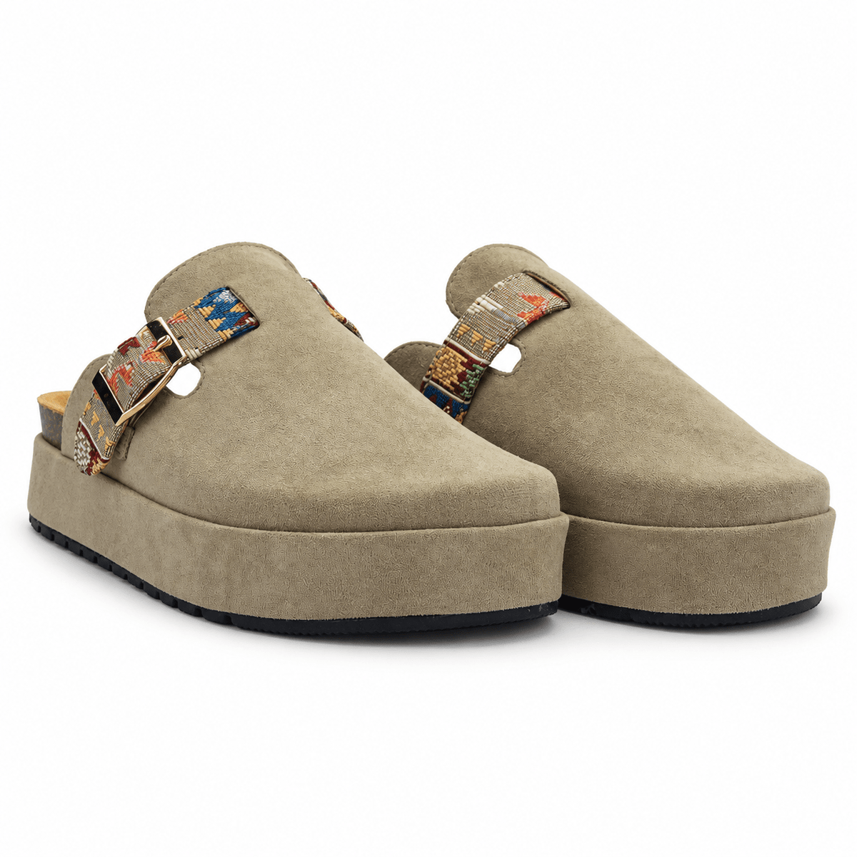 Zapato mujer Casual Taupe Chalada Risco-3 Tacones Bajos Chalada 
