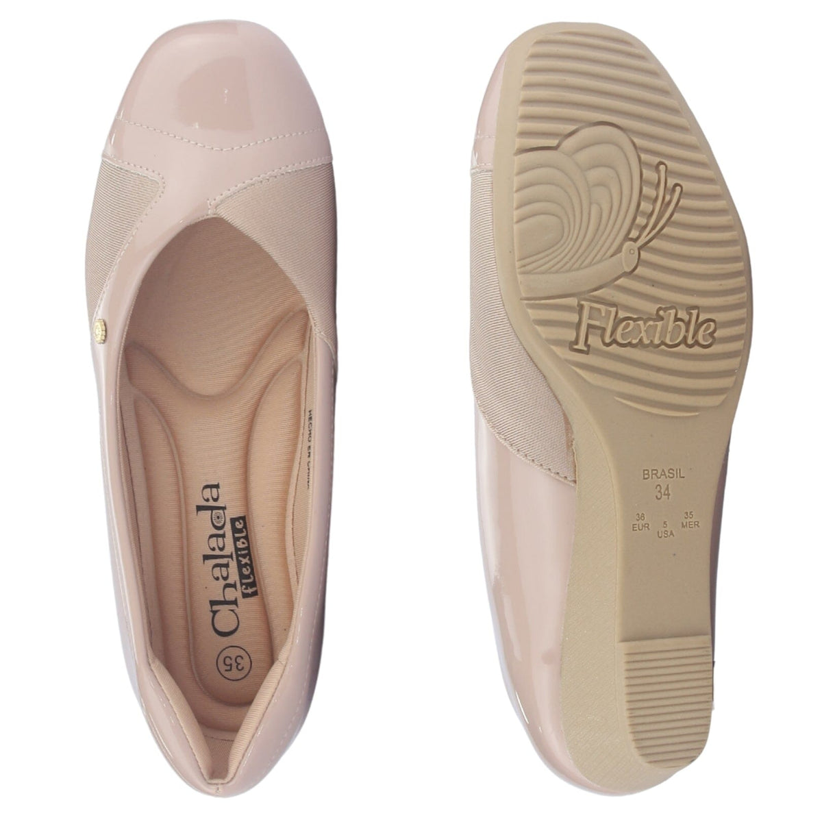 Zapato Mujer Chalada Coles-1 Nude Casual Tacones Bajos Chalada 