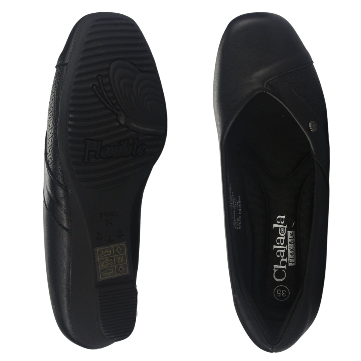 Zapato Mujer Chalada Coles-7 Negro Casual Tacones Bajos Chalada 