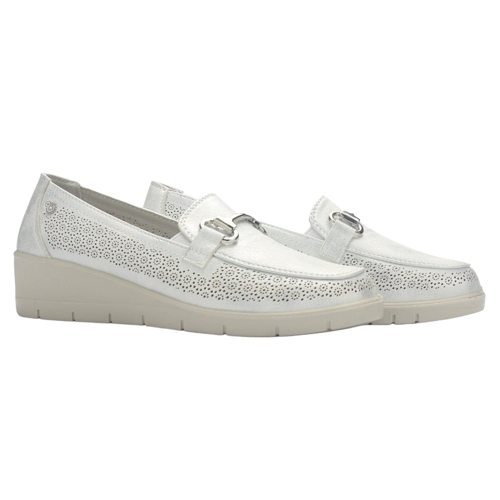 Zapato Mujer Chalada Cona-2 Plateado Casual Tacones Bajos Chalada 
