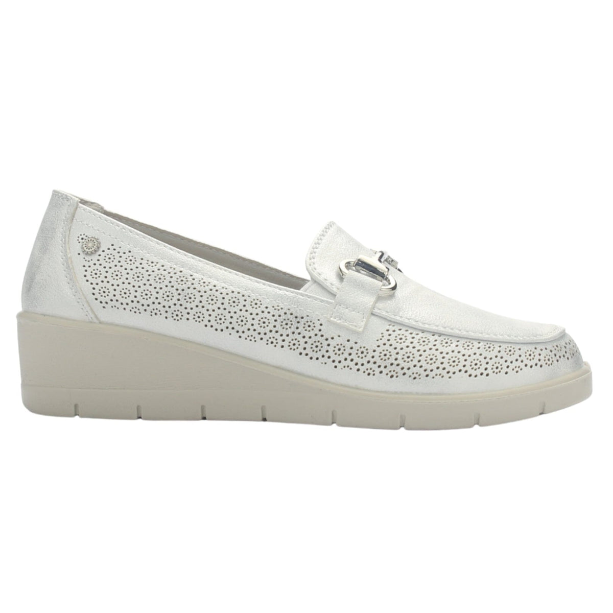 Zapato Mujer Chalada Cona-2 Plateado Casual Tacones Bajos Chalada 