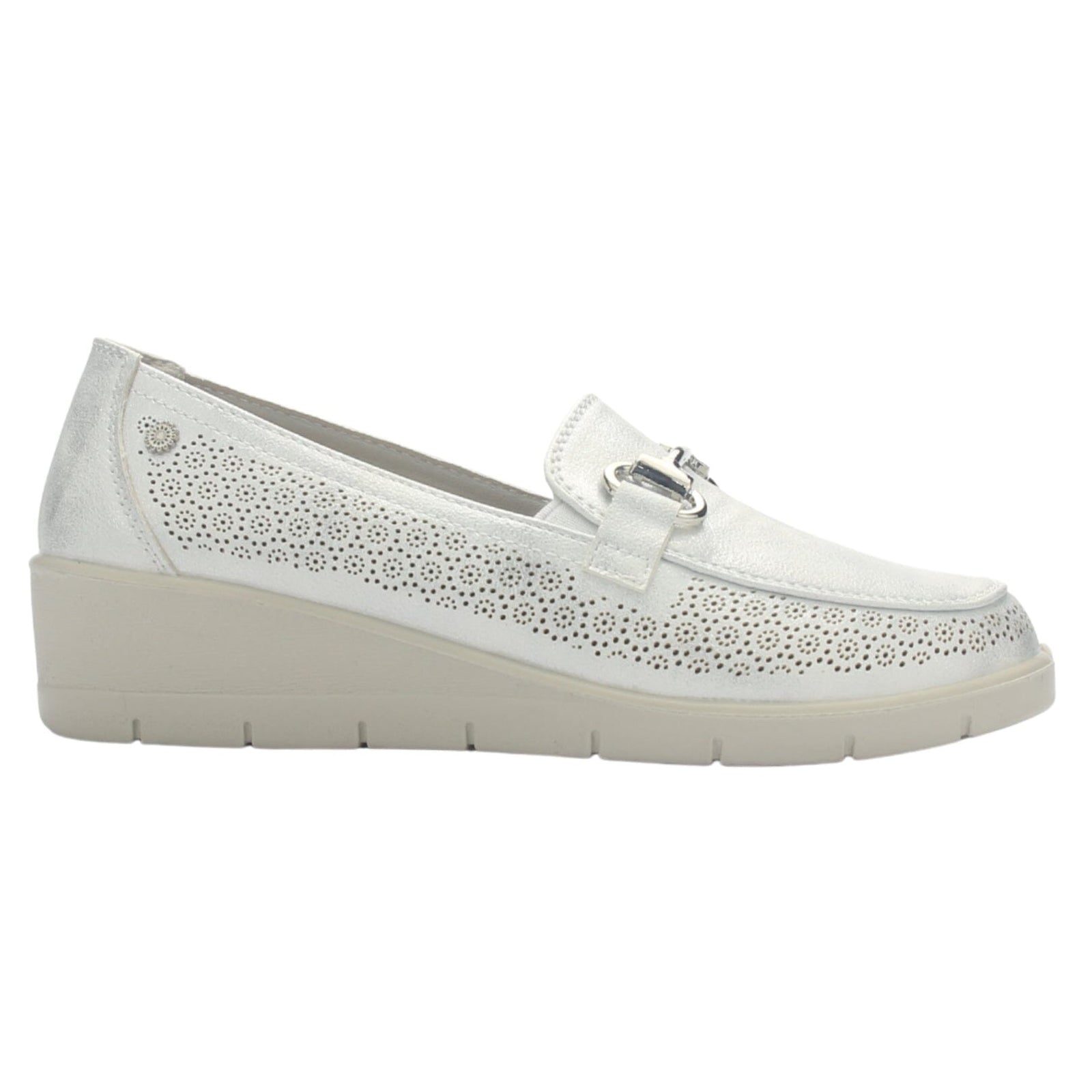 Zapato Mujer Chalada Cona-2 Plateado Casual Tacones Bajos Chalada 