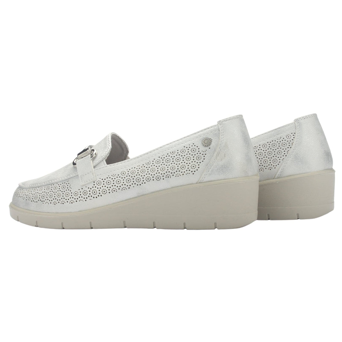 Zapato Mujer Chalada Cona-2 Plateado Casual Tacones Bajos Chalada 