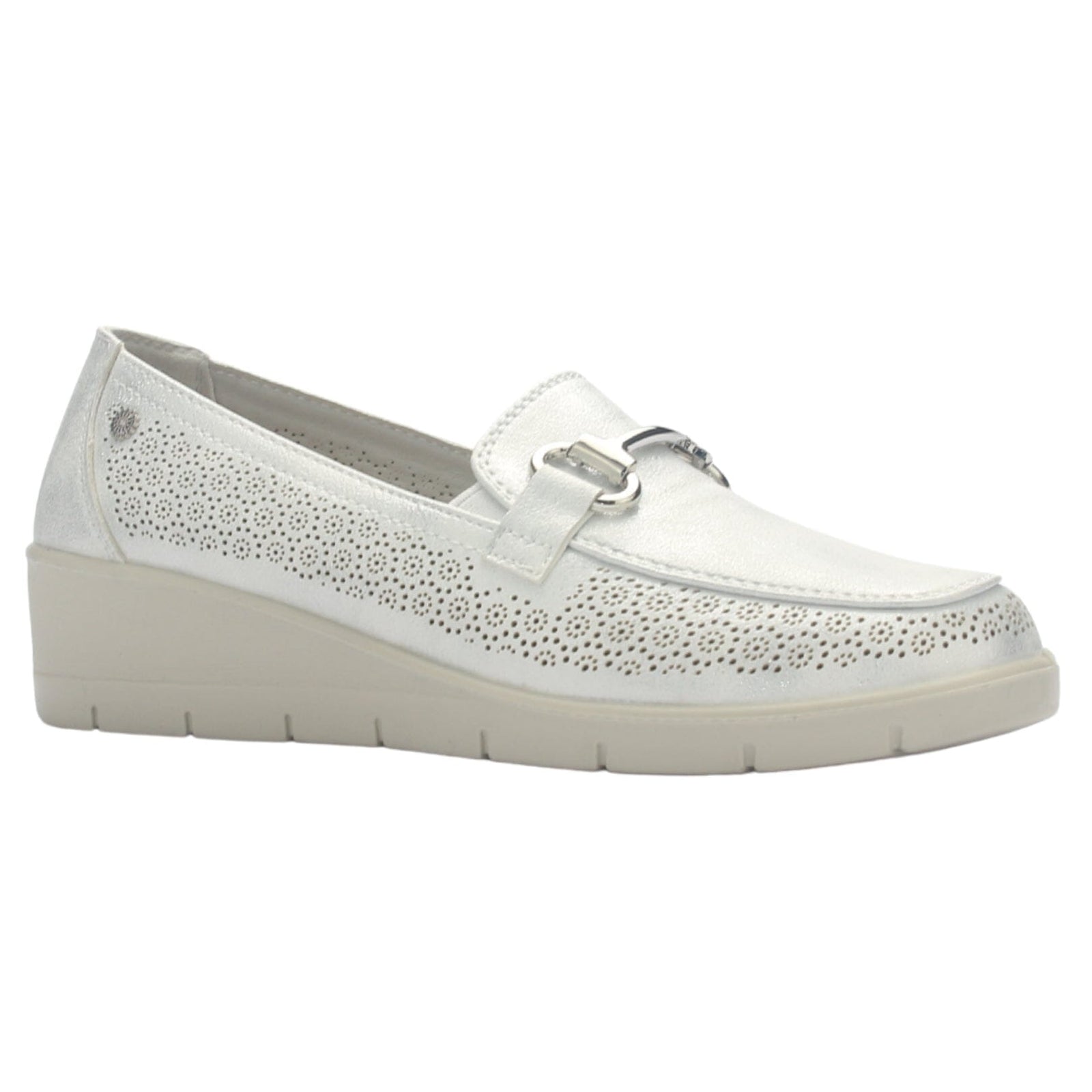 Zapato Mujer Chalada Cona-2 Plateado Casual Tacones Bajos Chalada 