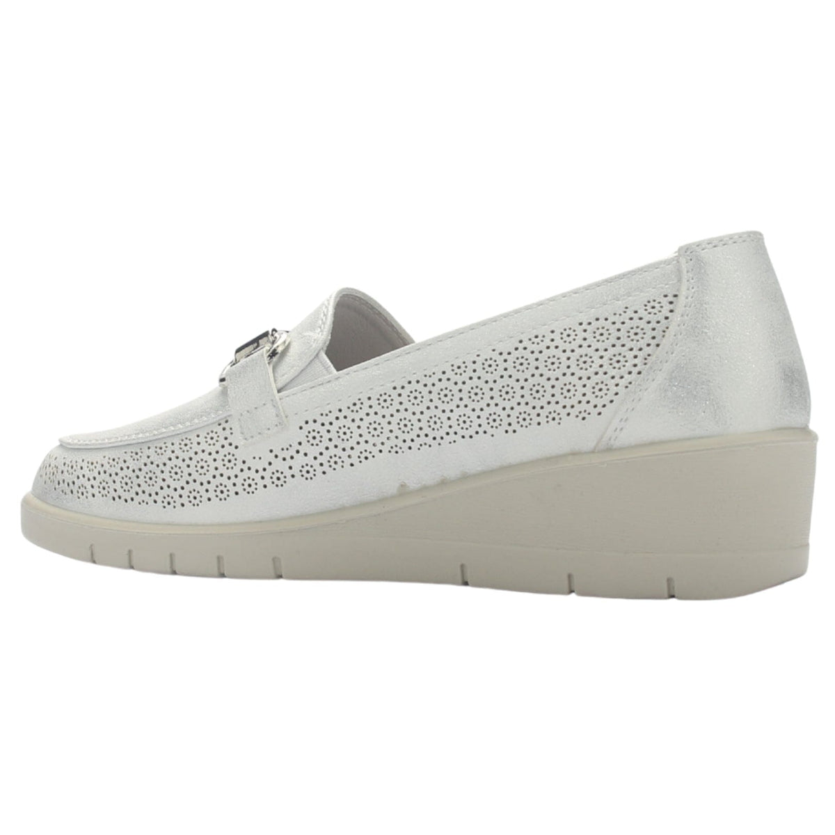 Zapato Mujer Chalada Cona-2 Plateado Casual Tacones Bajos Chalada 