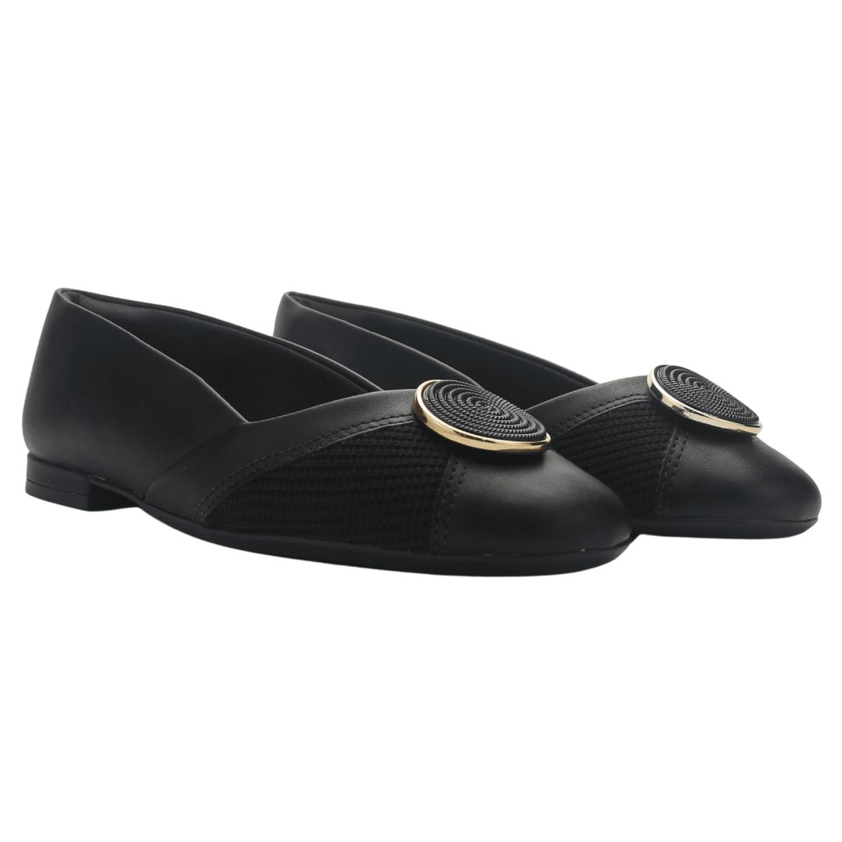 Zapato Negro Mujer Comfortflex 2579402 Casual Tacones Bajos Comfortflex 