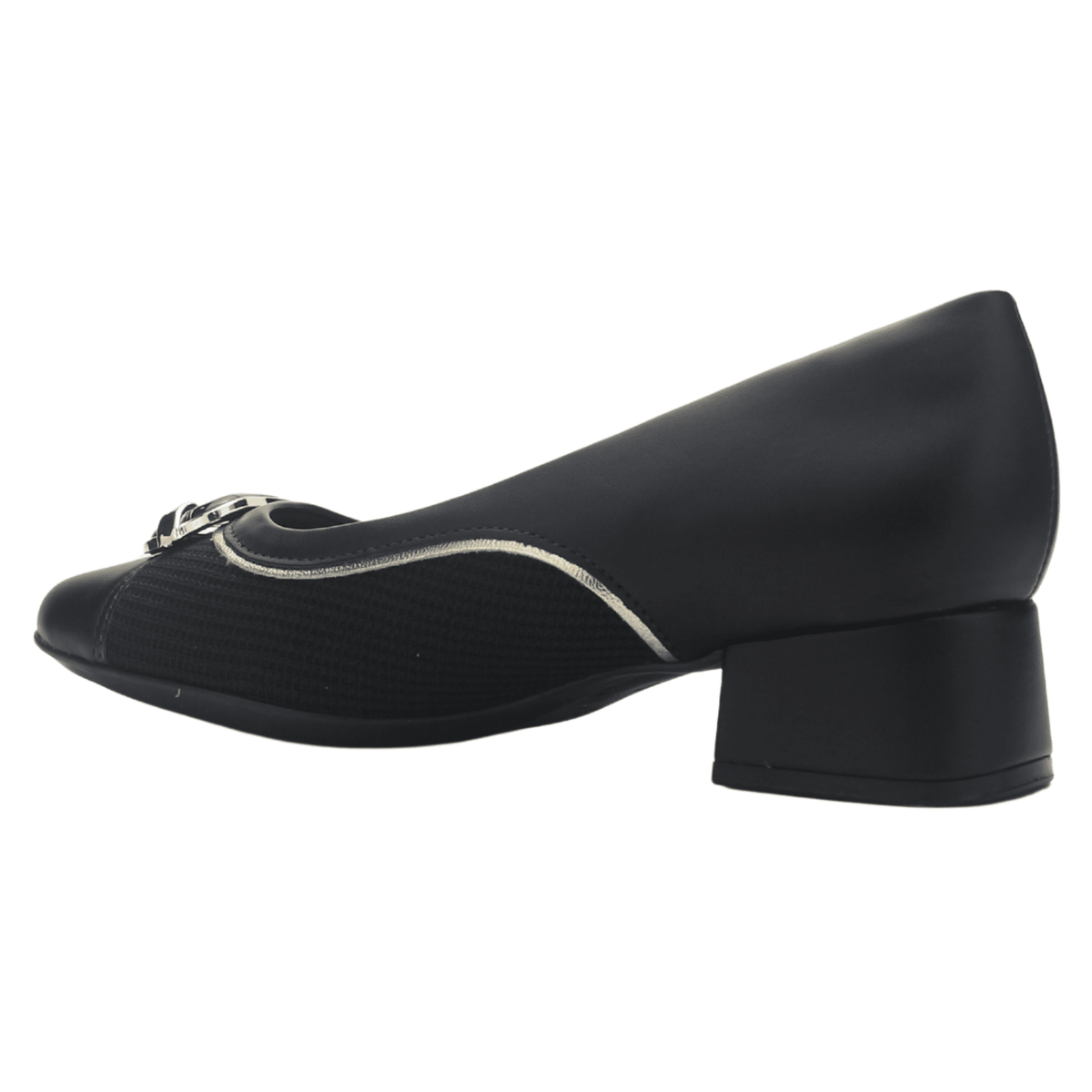 Zapato Negro Mujer Comfortflex 2595404 Casual Tacones Bajos Comfortflex 