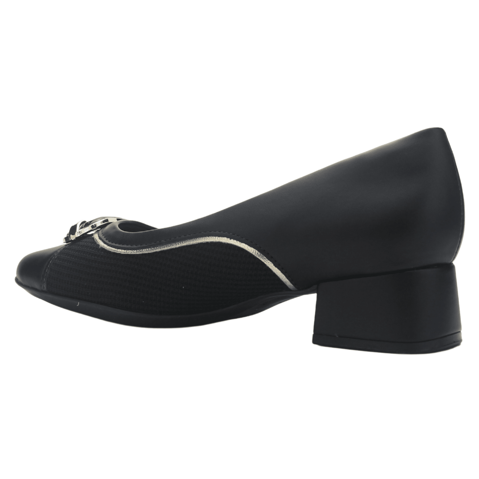 Zapato Negro Mujer Comfortflex 2595404 Casual Tacones Bajos Comfortflex 