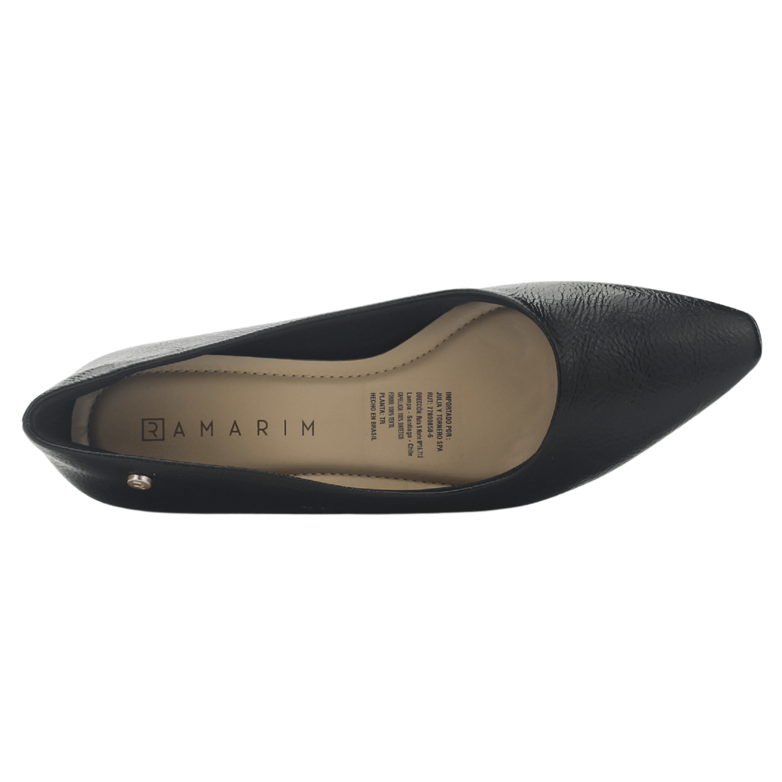 Zapato Negro Mujer Ramarim 2551201 Casual Tacones Bajos Ramarim 