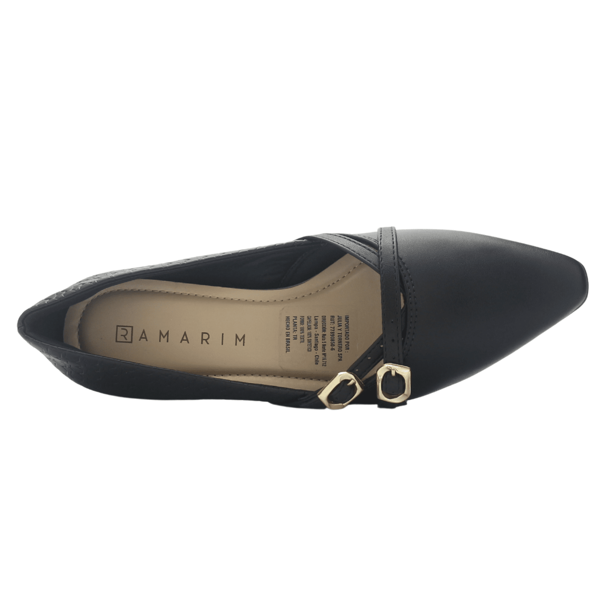 Zapato Negro Mujer Ramarim 2551204 Casual Tacones Bajos Ramarim 
