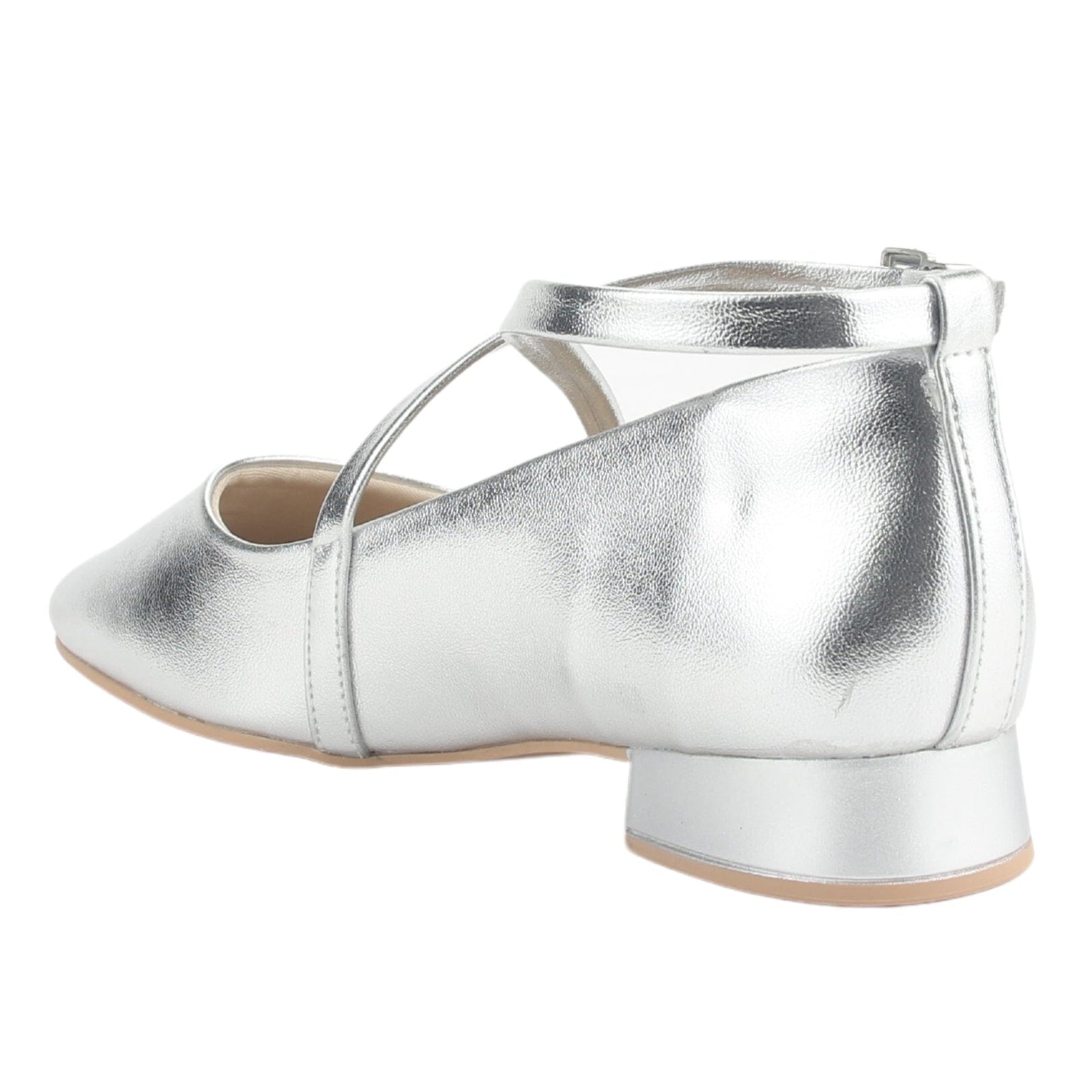 Zapato Ramarim Mujer 2415102 Plateado Casual Tacones Bajos Ramarim 