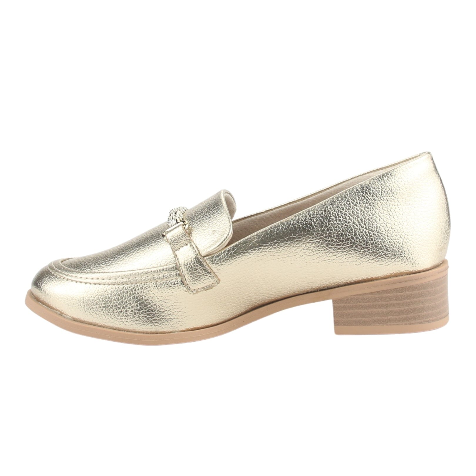 Zapato Ramarim Mujer 2416101 Dorado Casual Tacones Bajos Ramarim 