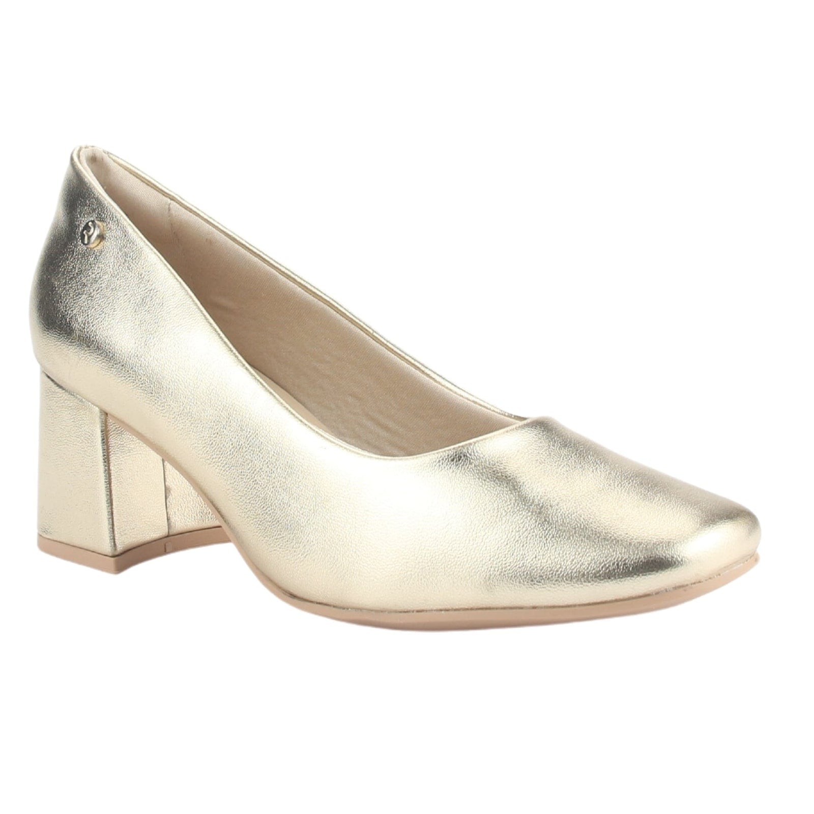 Zapato Ramarim Mujer 2417101 Dorado Casual Tacones Bajos Ramarim 