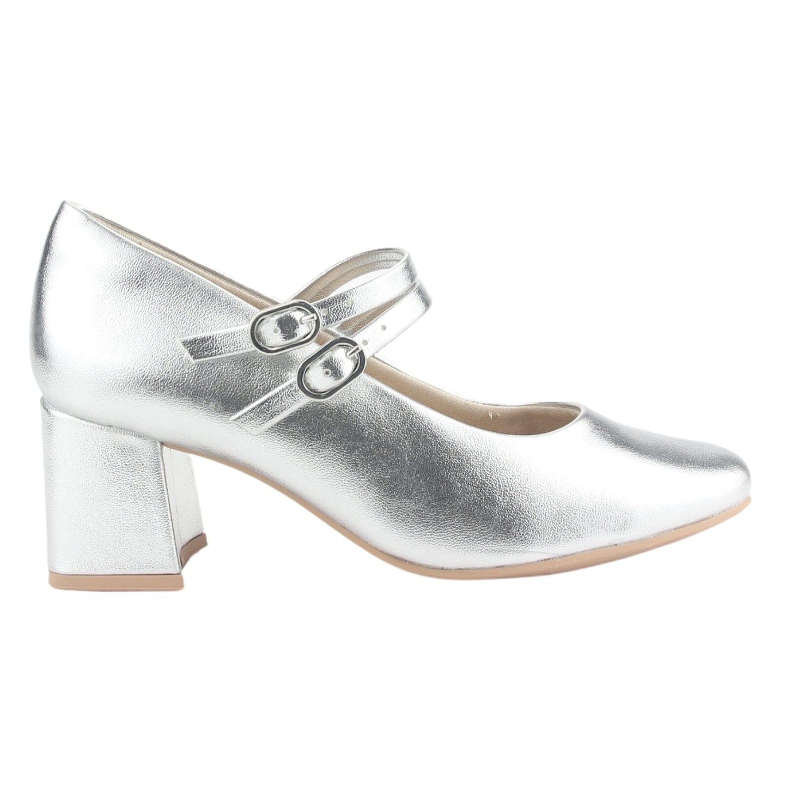 Zapato Ramarim Mujer 2417102 Plateado Casual Tacones Bajos Ramarim 