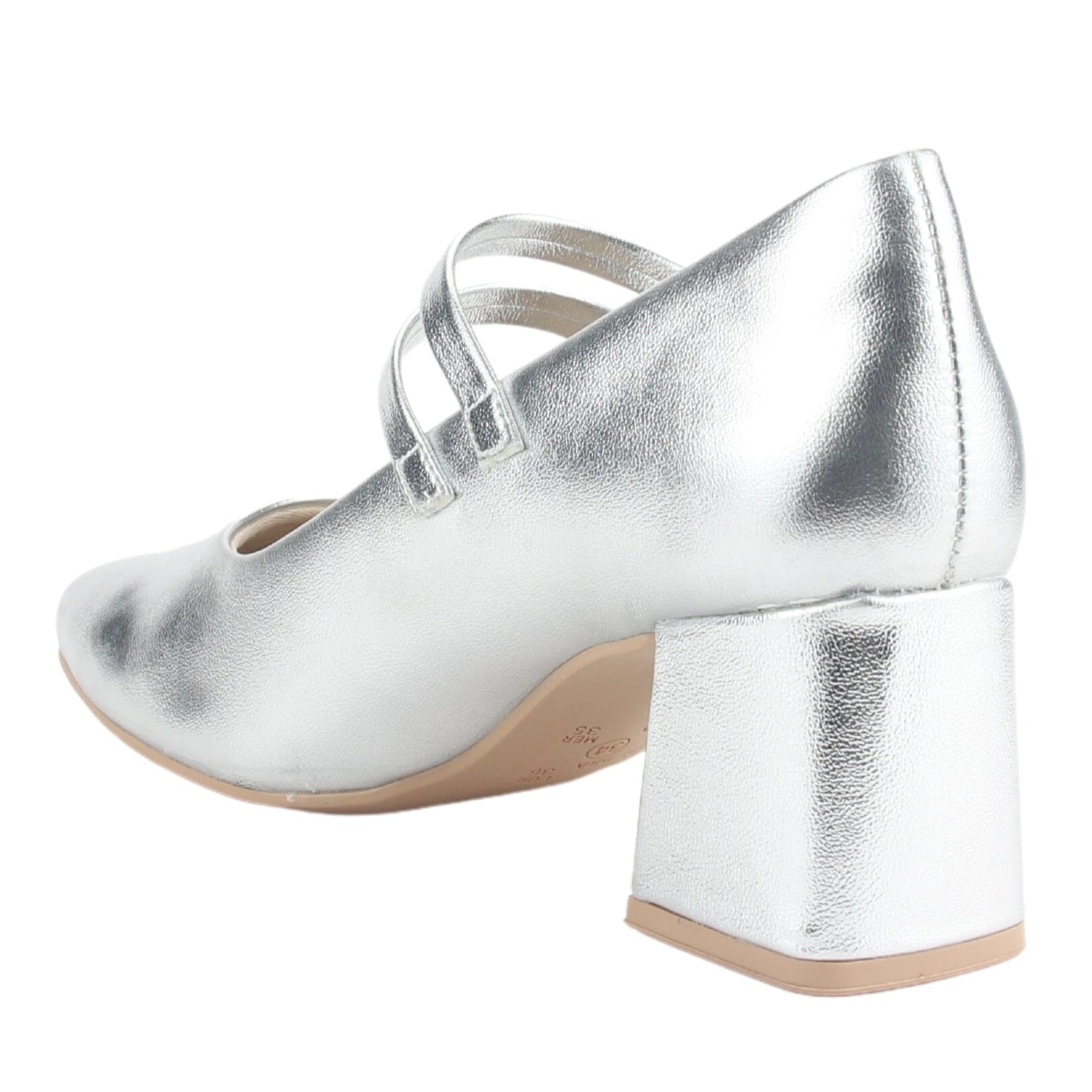 Zapato Ramarim Mujer 2417102 Plateado Casual Tacones Bajos Ramarim 