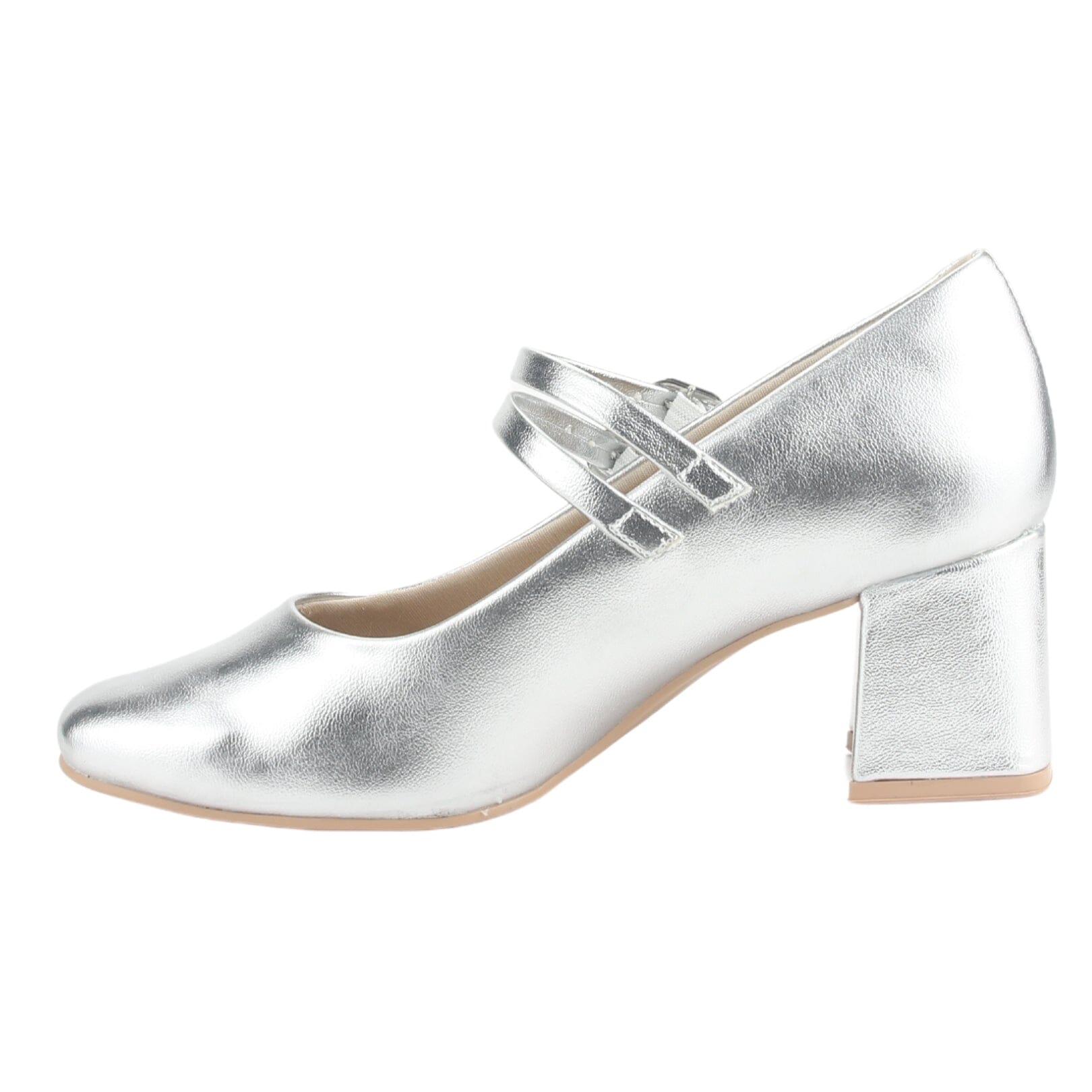 Zapato Ramarim Mujer 2417102 Plateado Casual Tacones Bajos Ramarim 