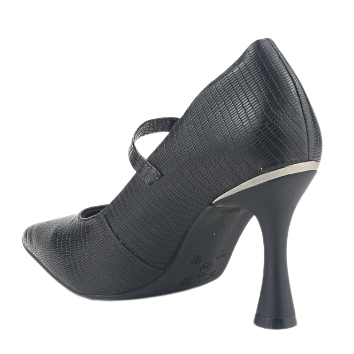 Zapato Ramarim Mujer 2418102 Negro Casual Tacones Altos Ramarim 