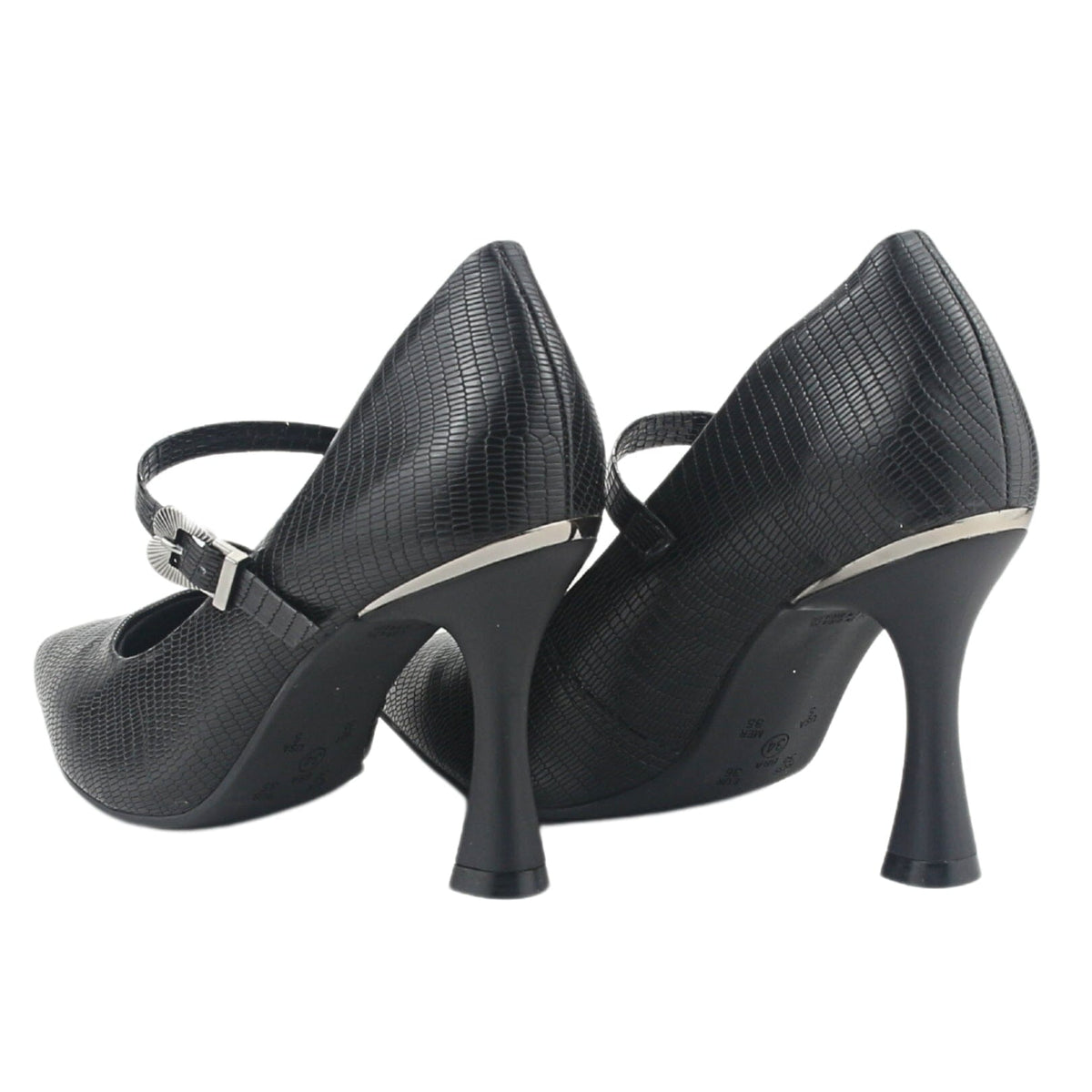 Zapato Ramarim Mujer 2418102 Negro Casual Tacones Altos Ramarim 