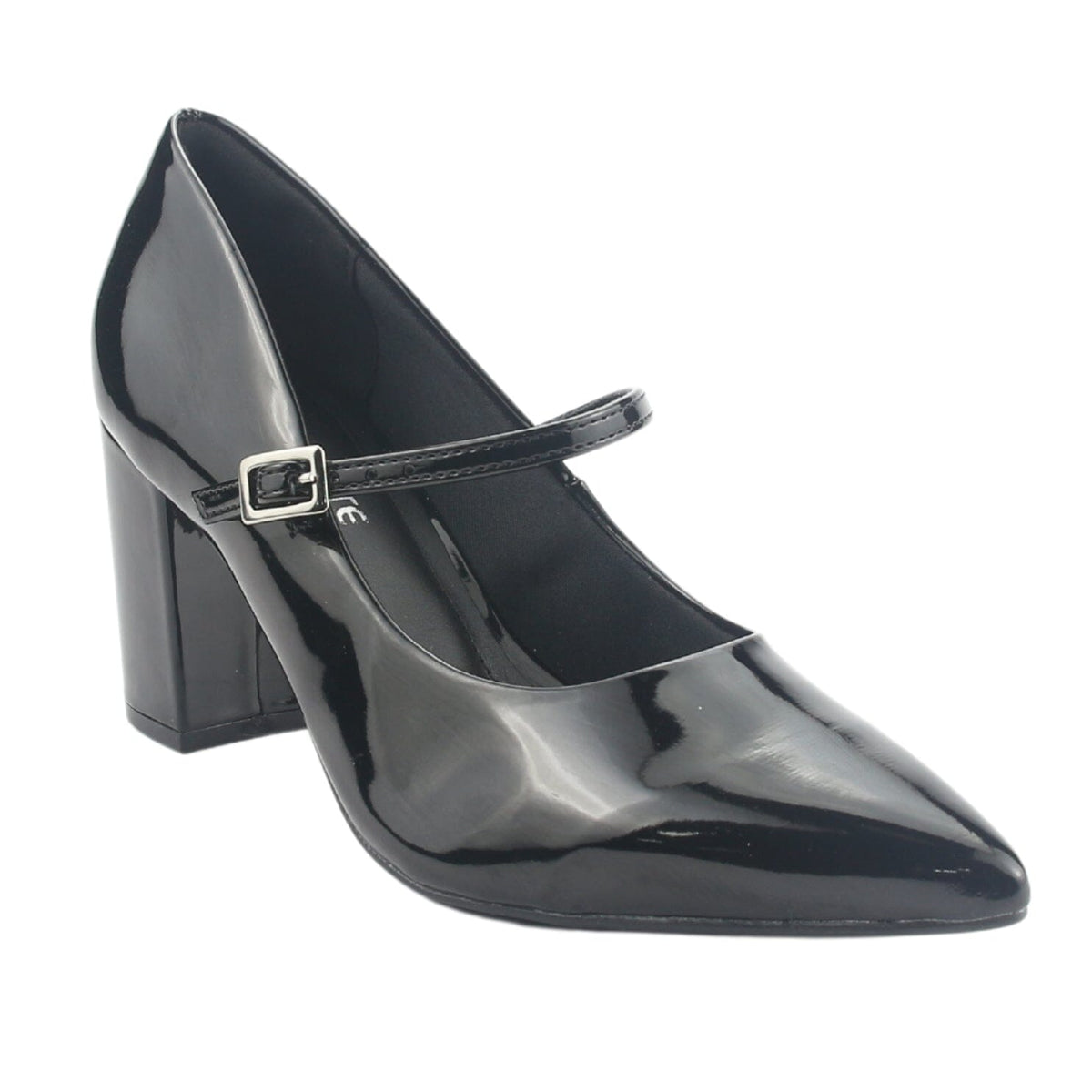 Zapato Via Marte Mujer 028-014-01 Negro Casual Tacones Altos Via Marte 