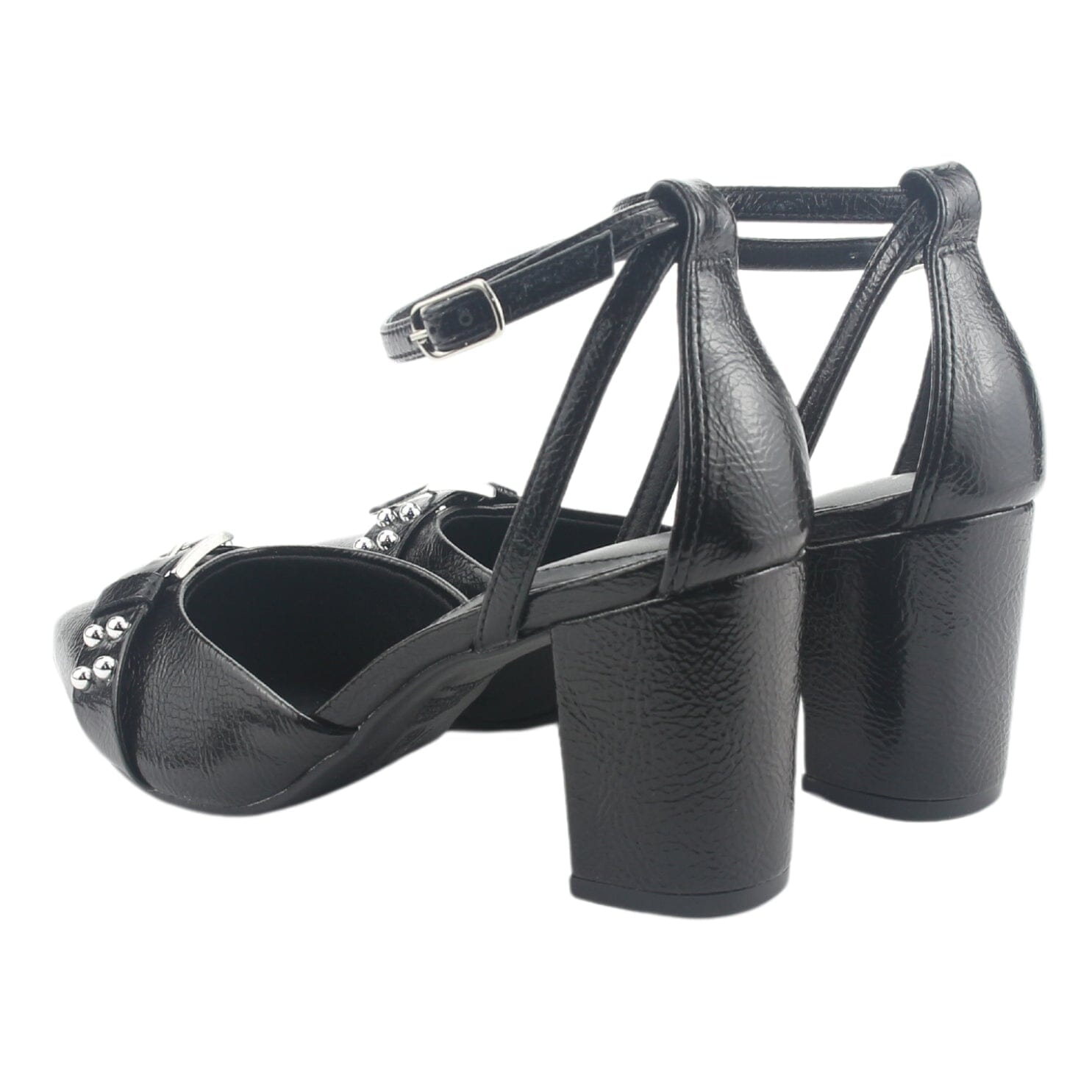 Zapato Via Marte Mujer 028-015-01 Negro Casual Tacones Altos Via Marte 