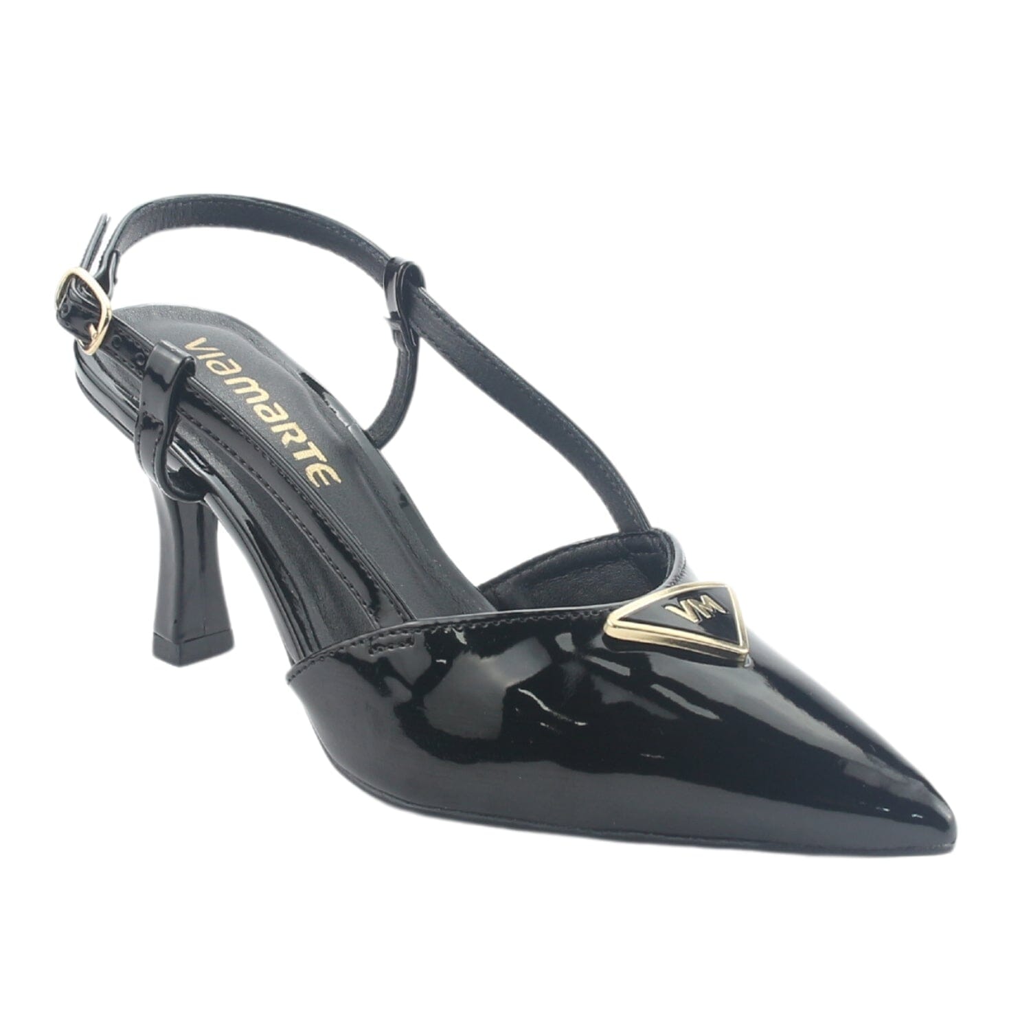 Zapato Via Marte Mujer 029-002-01 Negro Casual Tacones Altos Via Marte 