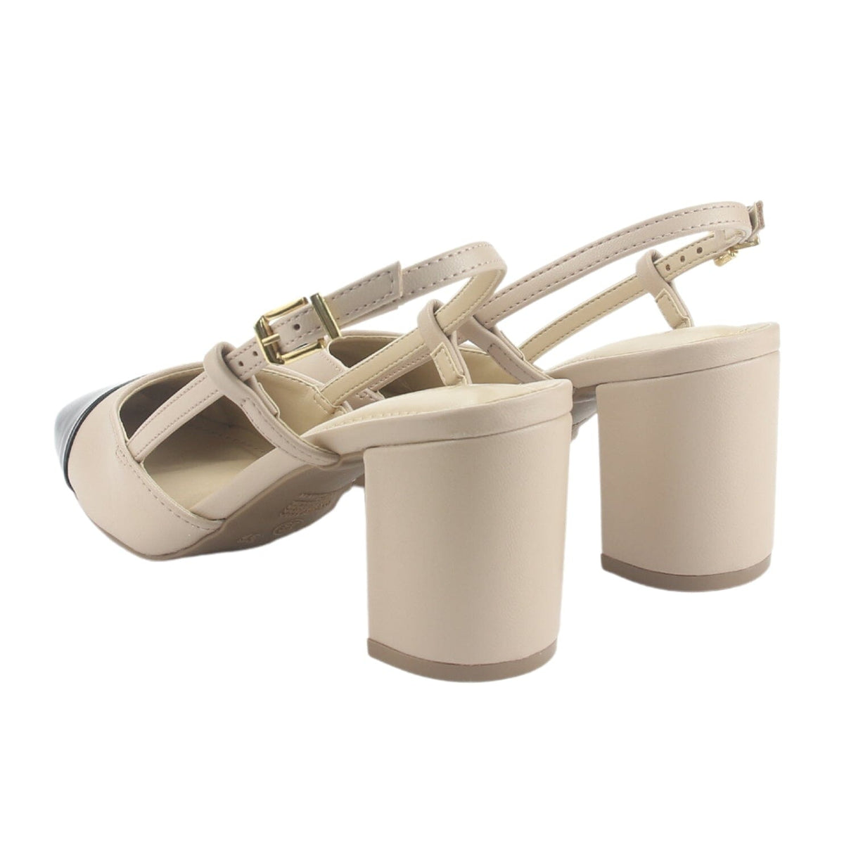 Zapato Via Marte Mujer 067-001-01 Dorado Casual Tacones Altos Via Marte 