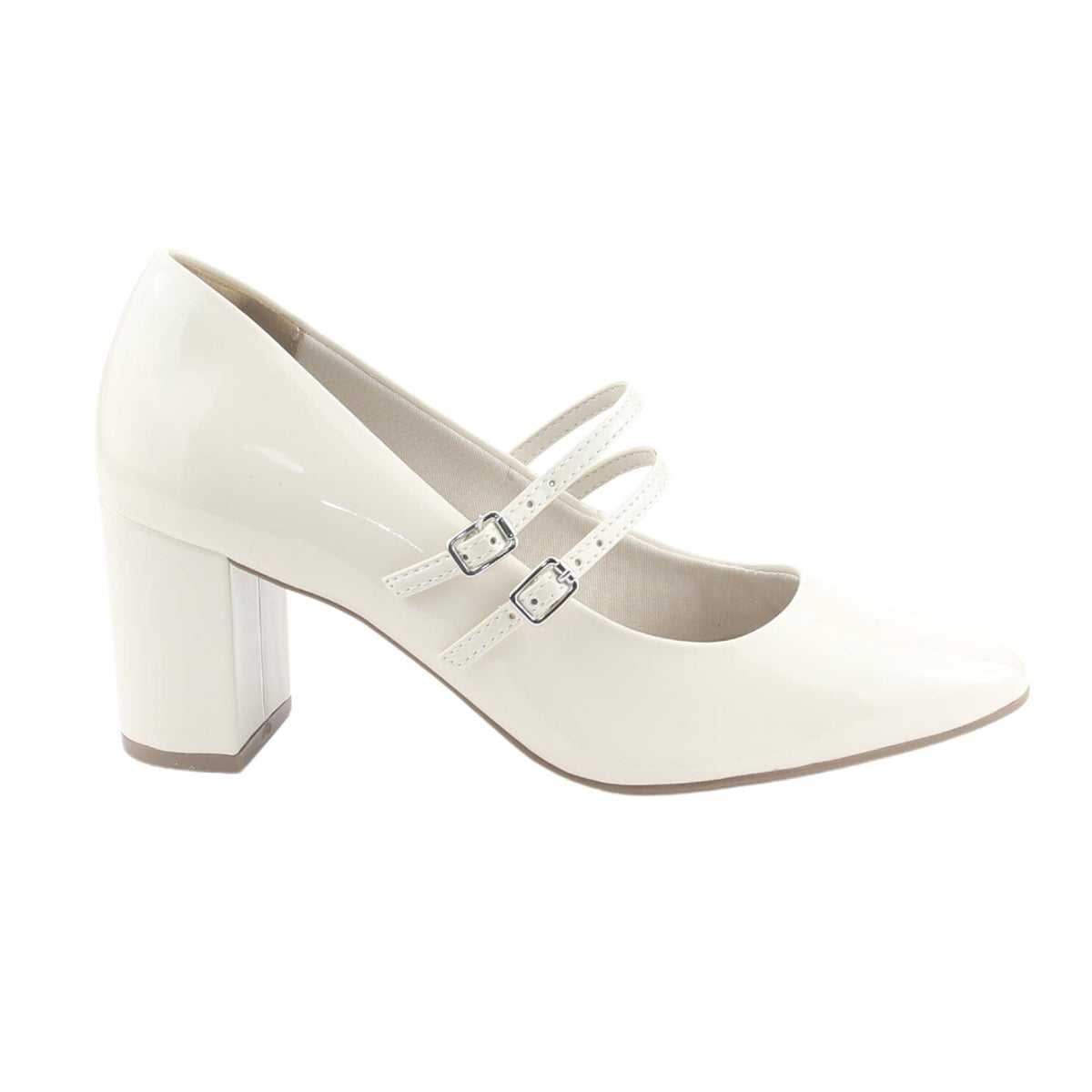 Zapato Via Marte Mujer 153-001-01 Blanco Casual Tacones Altos Via Marte 
