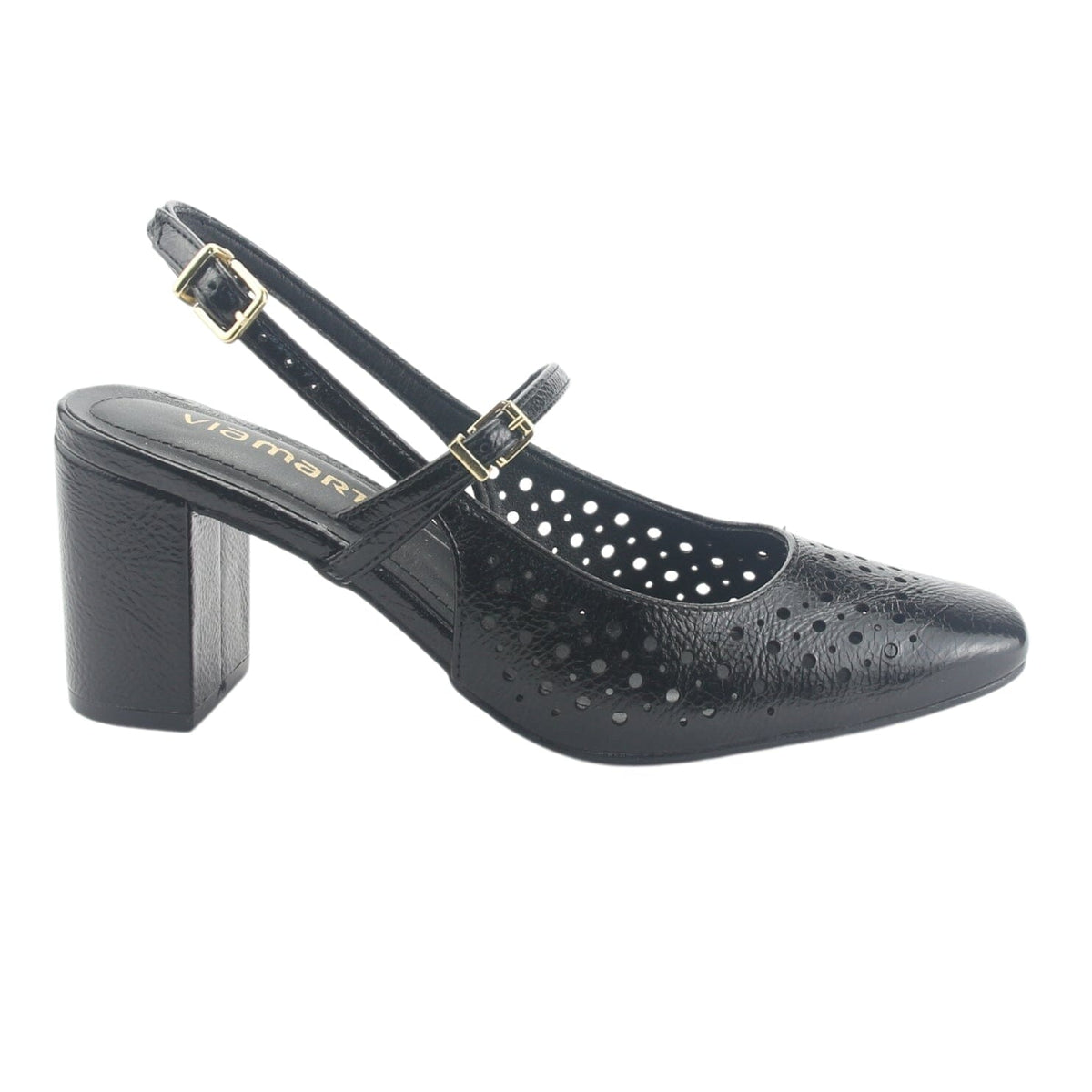 Zapato Via Marte Mujer 153-007-01 Negro Casual Tacones Altos Via Marte 