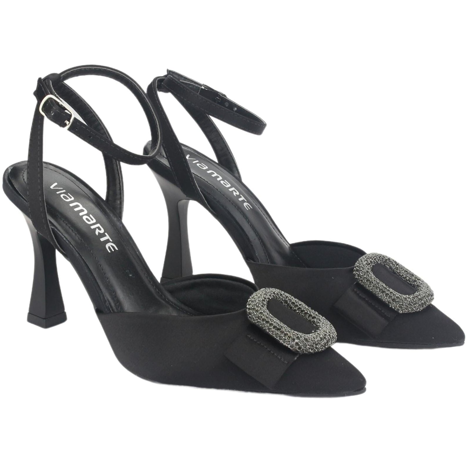 Zapato Via Marte Mujer 23-13704 C Preto Casual Zapatos Taco Via Marte 