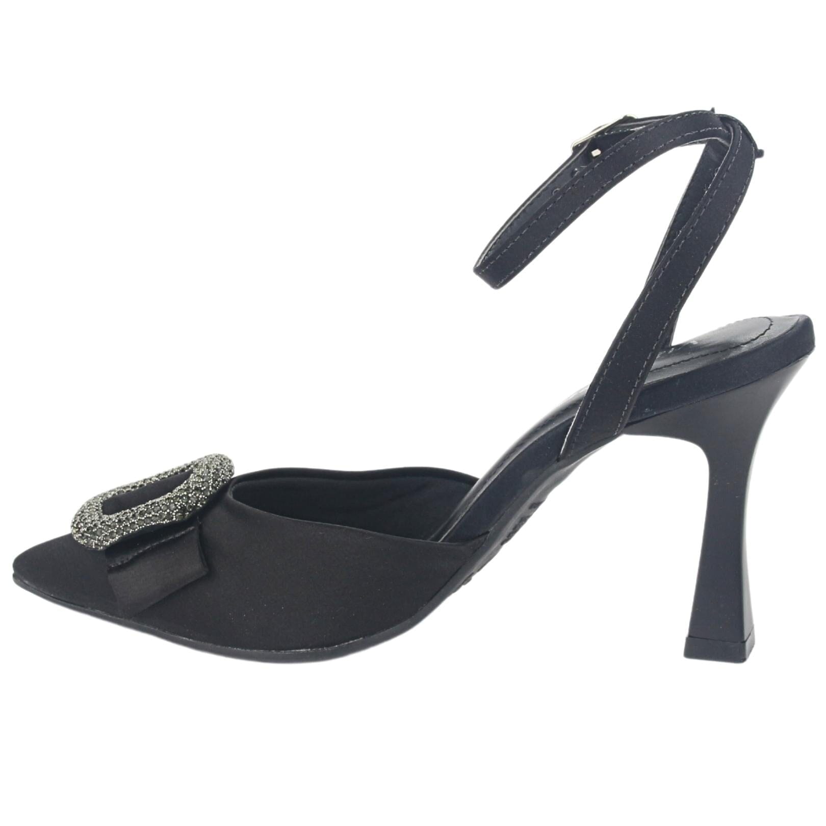Zapato Via Marte Mujer 23-13704 C Preto Casual Zapatos Taco Via Marte 