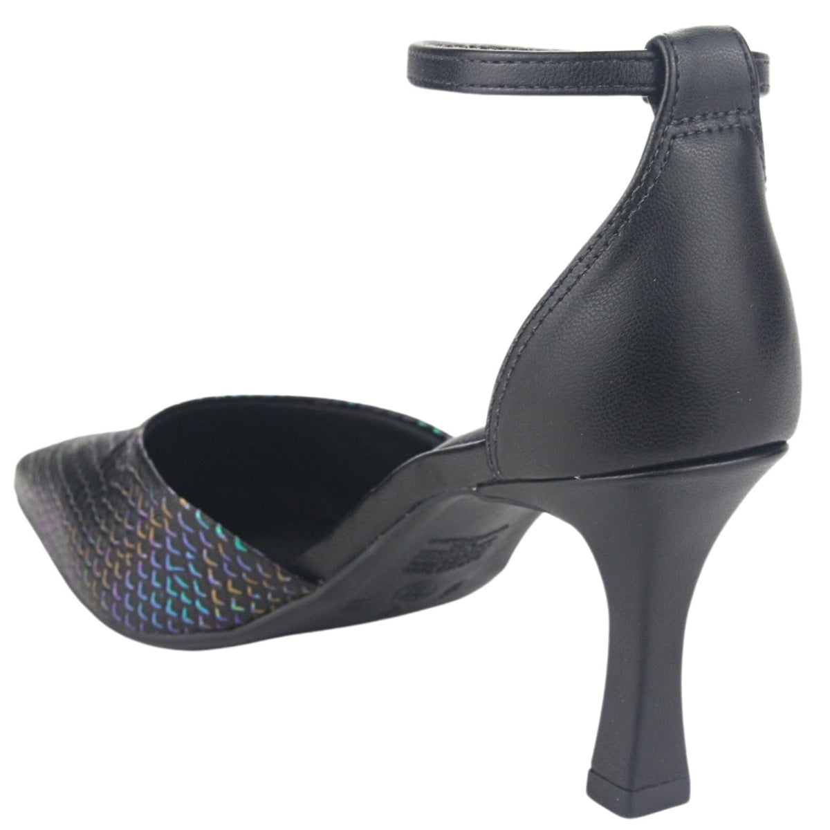 Zapato Via Marte Mujer 23-15706 Preto Casual Zapatos Taco Via Marte 