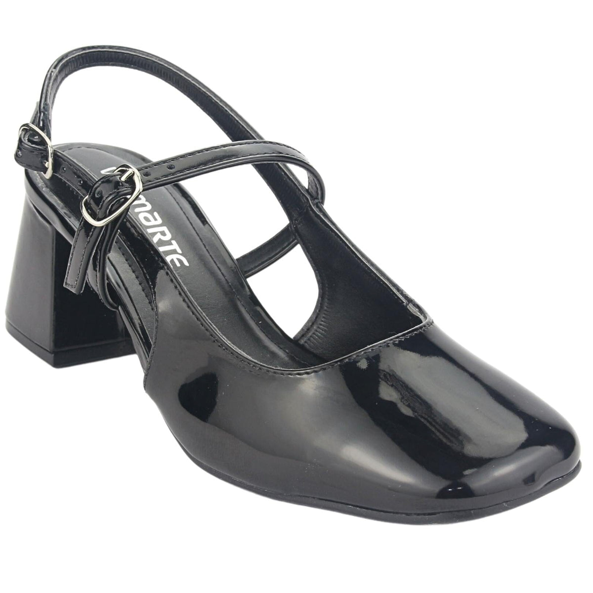 Zapato Via Marte Mujer 23-16801 V Preto Casual Zapatos Taco Via Marte 